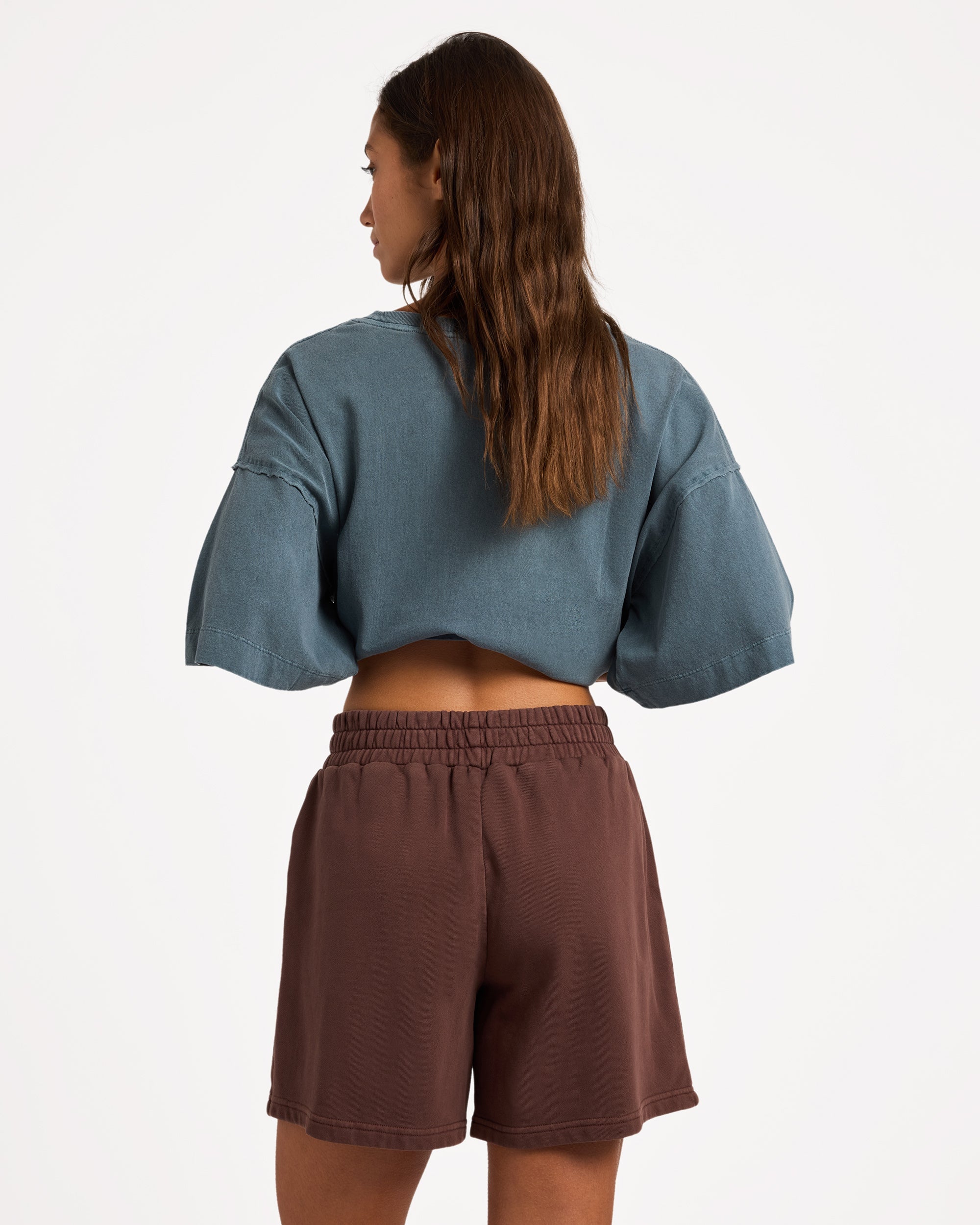 Womens All Day Elastic Waist Shorts