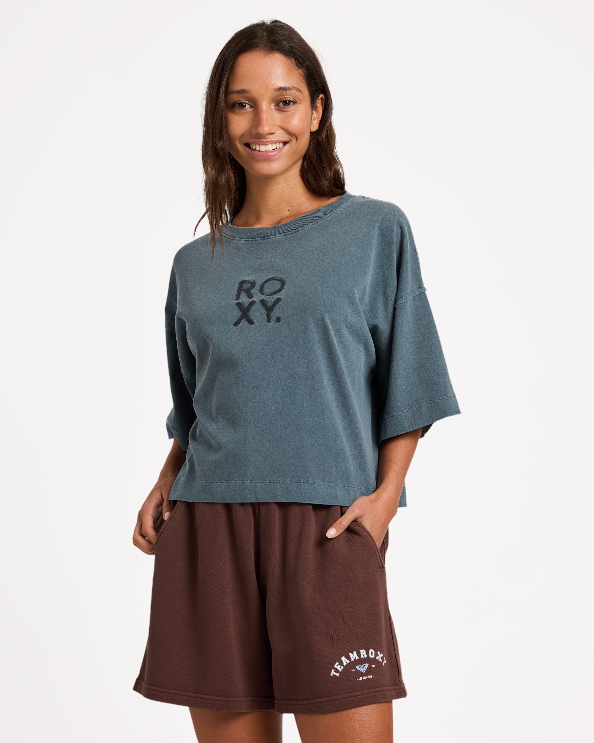 Womens All Day Elastic Waist Shorts