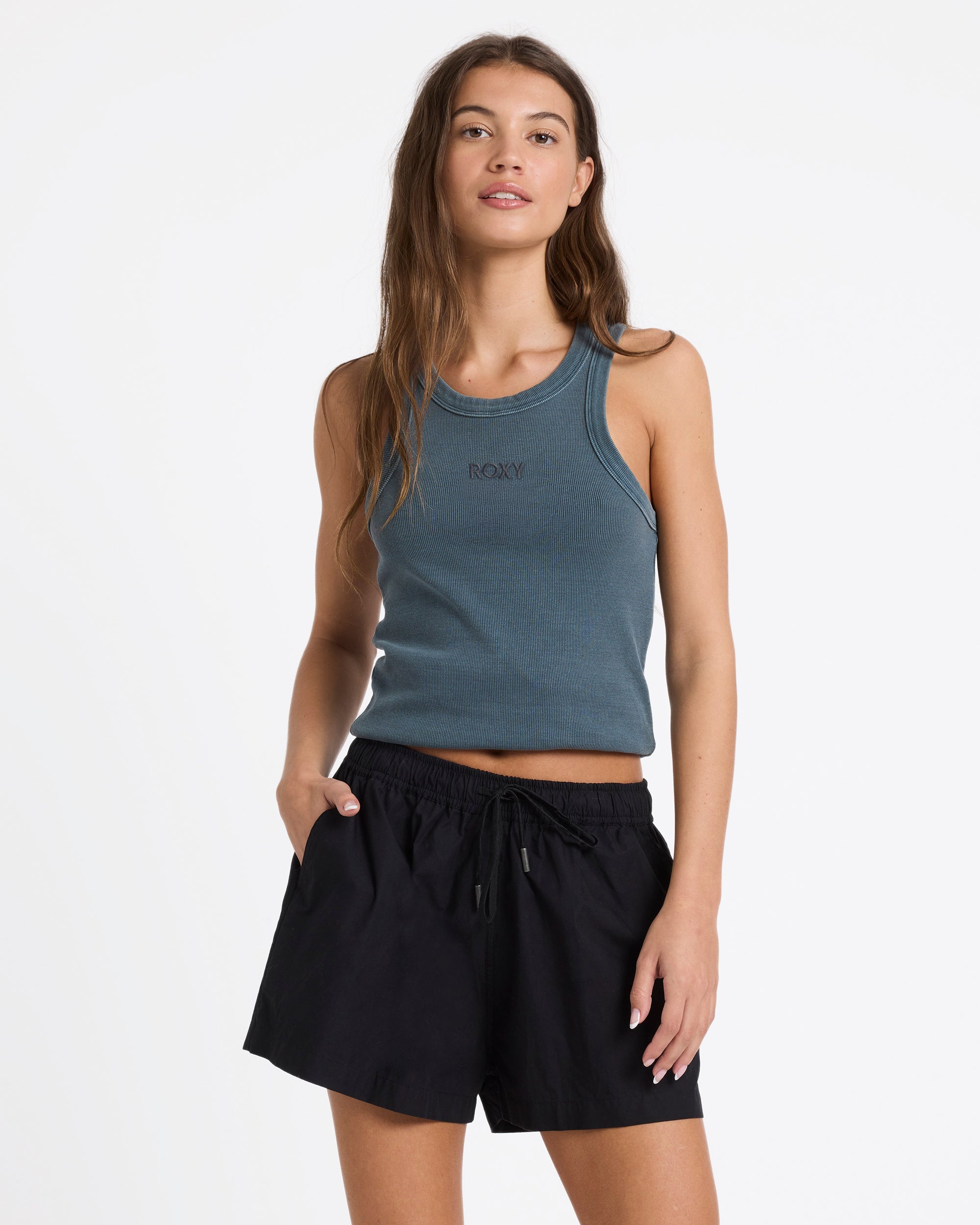 Womens Recess Elastic Waist Shorts