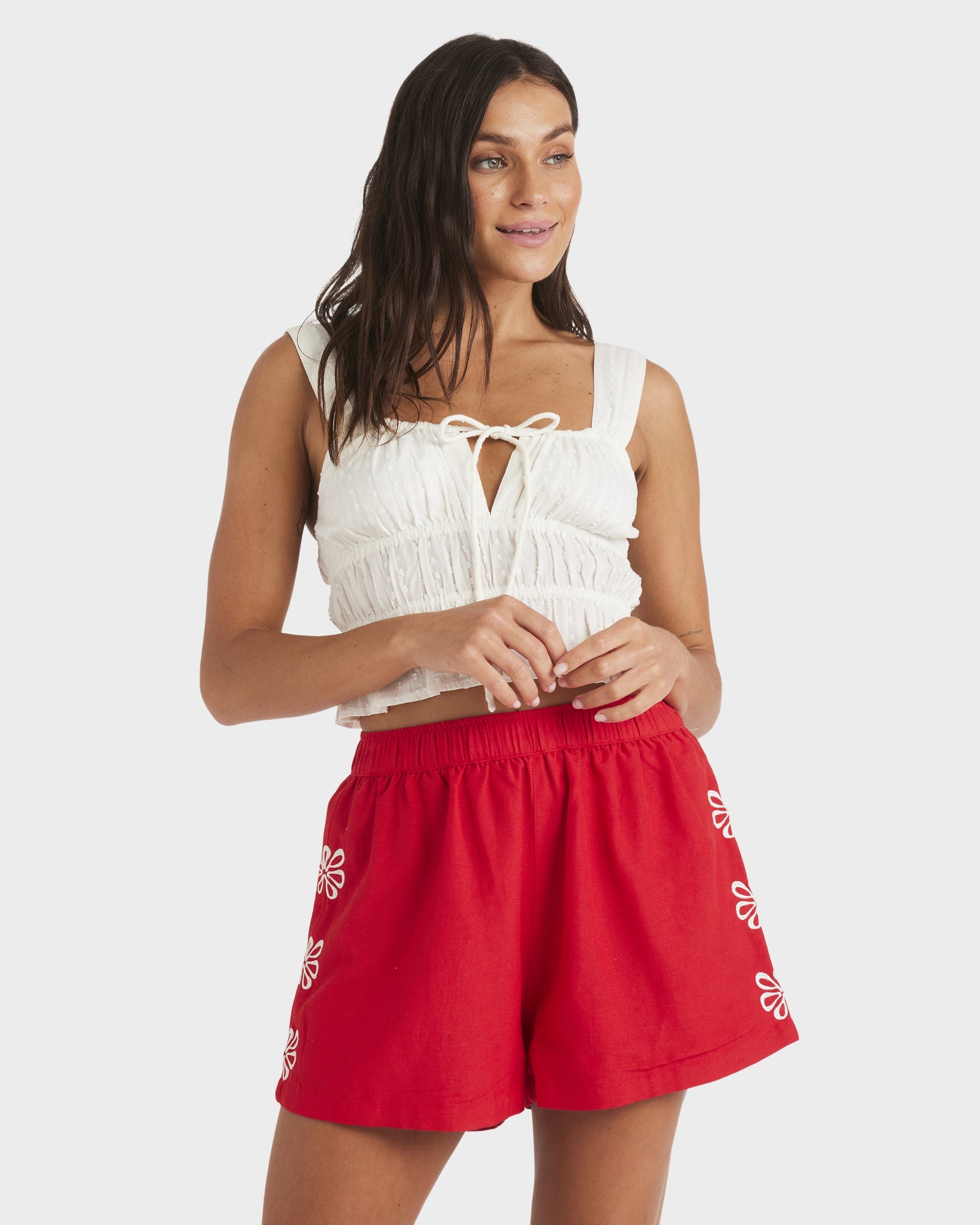 Womens Chase Elastic Waist Shorts