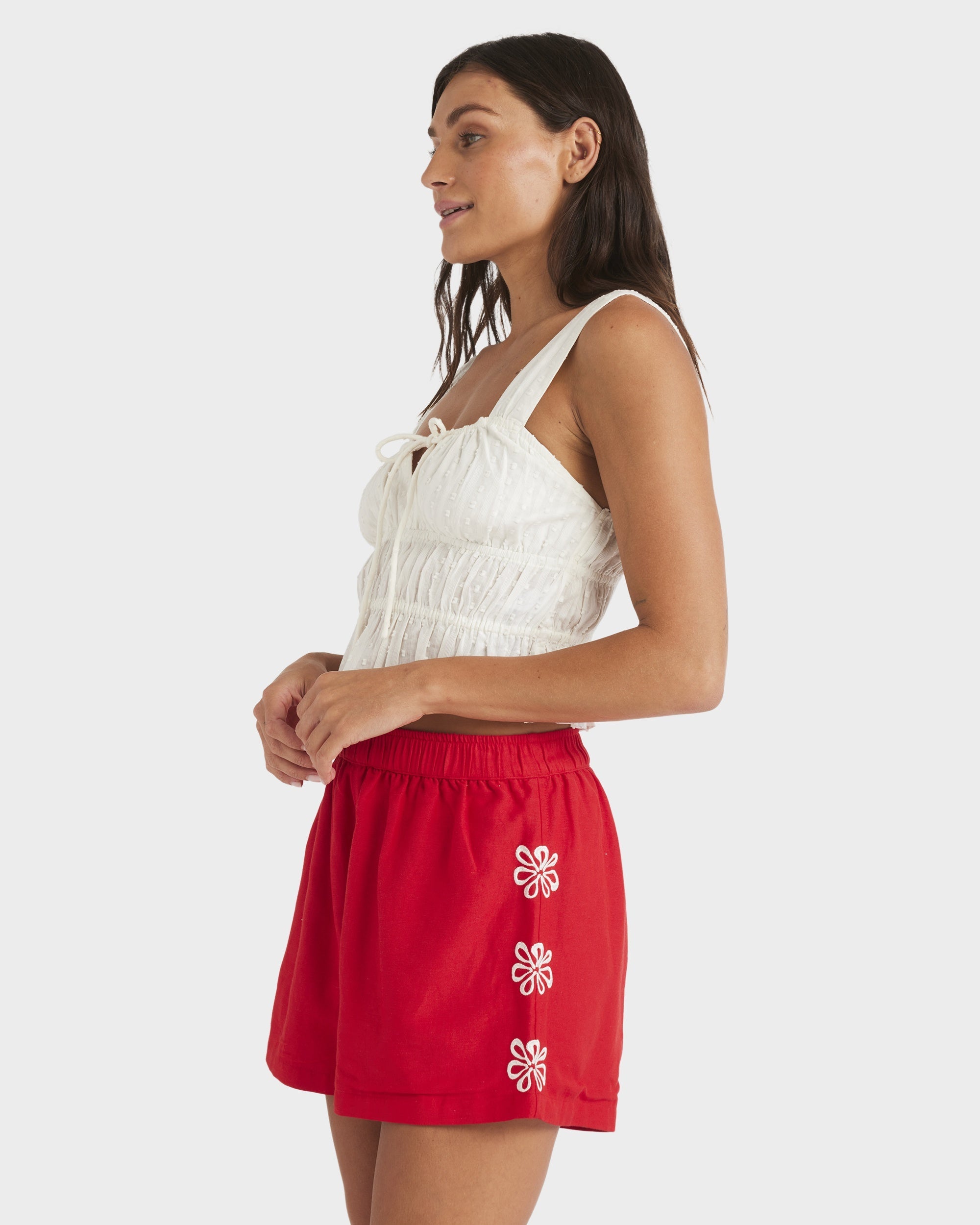 Womens Chase Elastic Waist Shorts