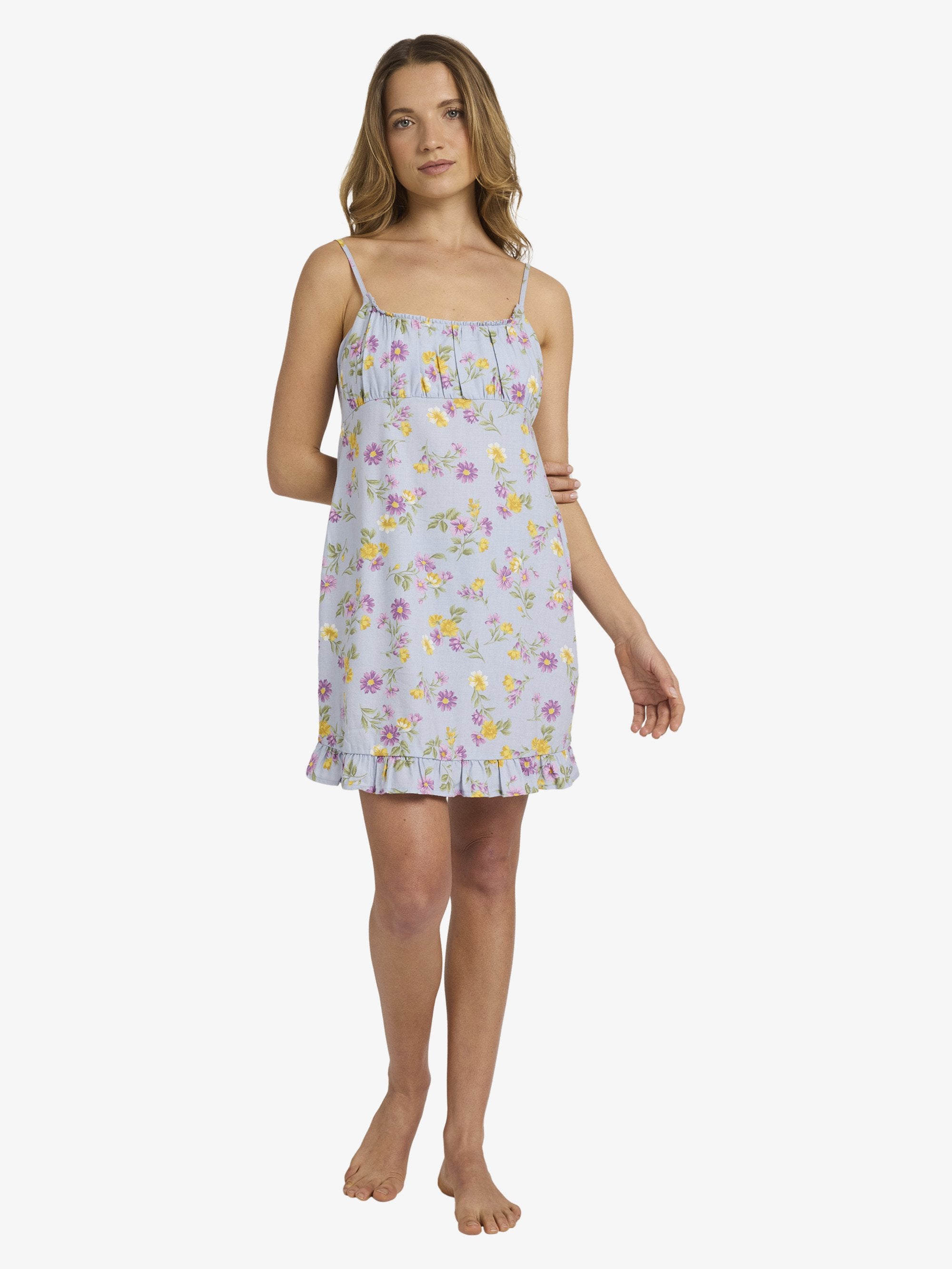 Womens Wild Flower Mini Dress