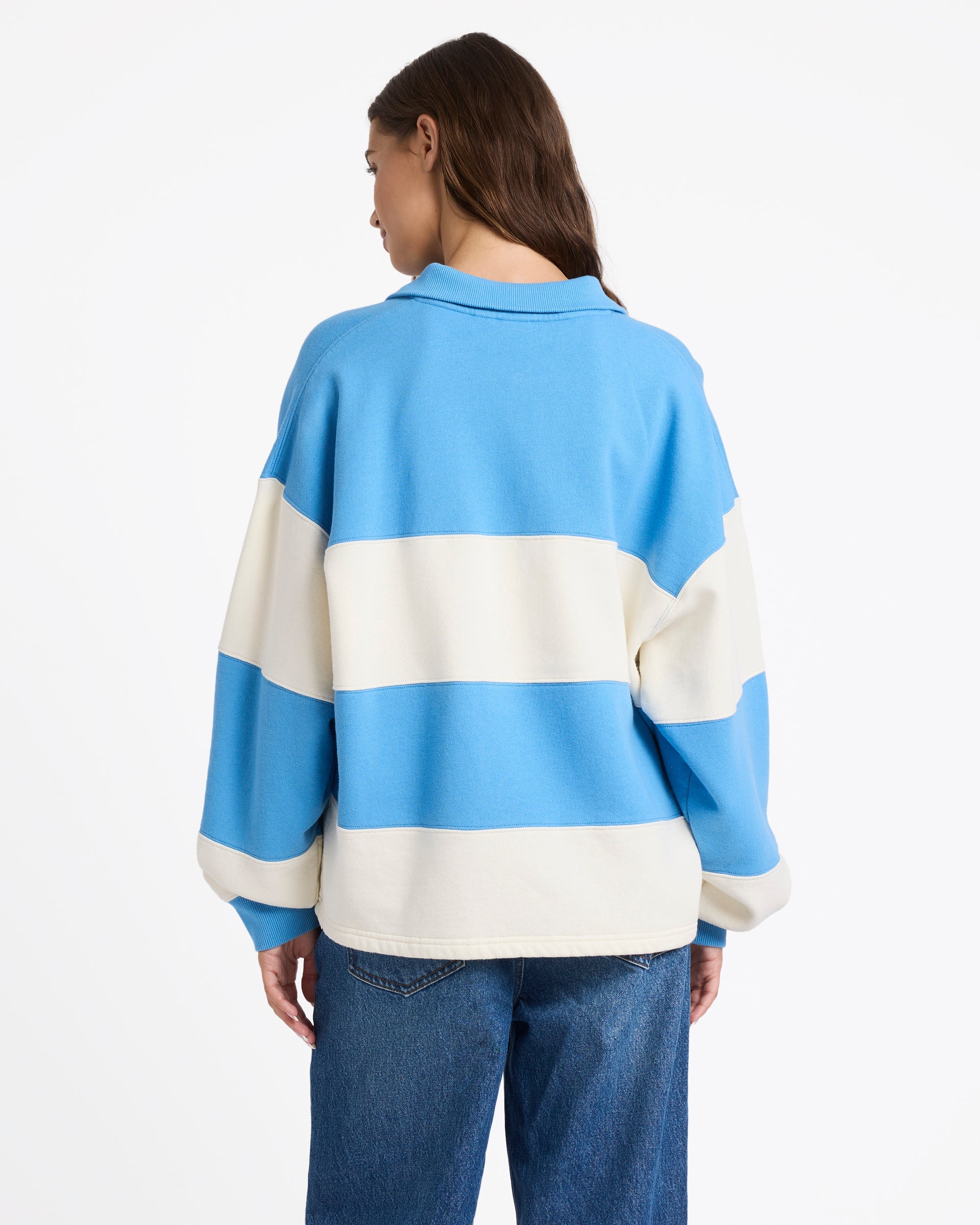 Womens Cross Over Fleece Jumper