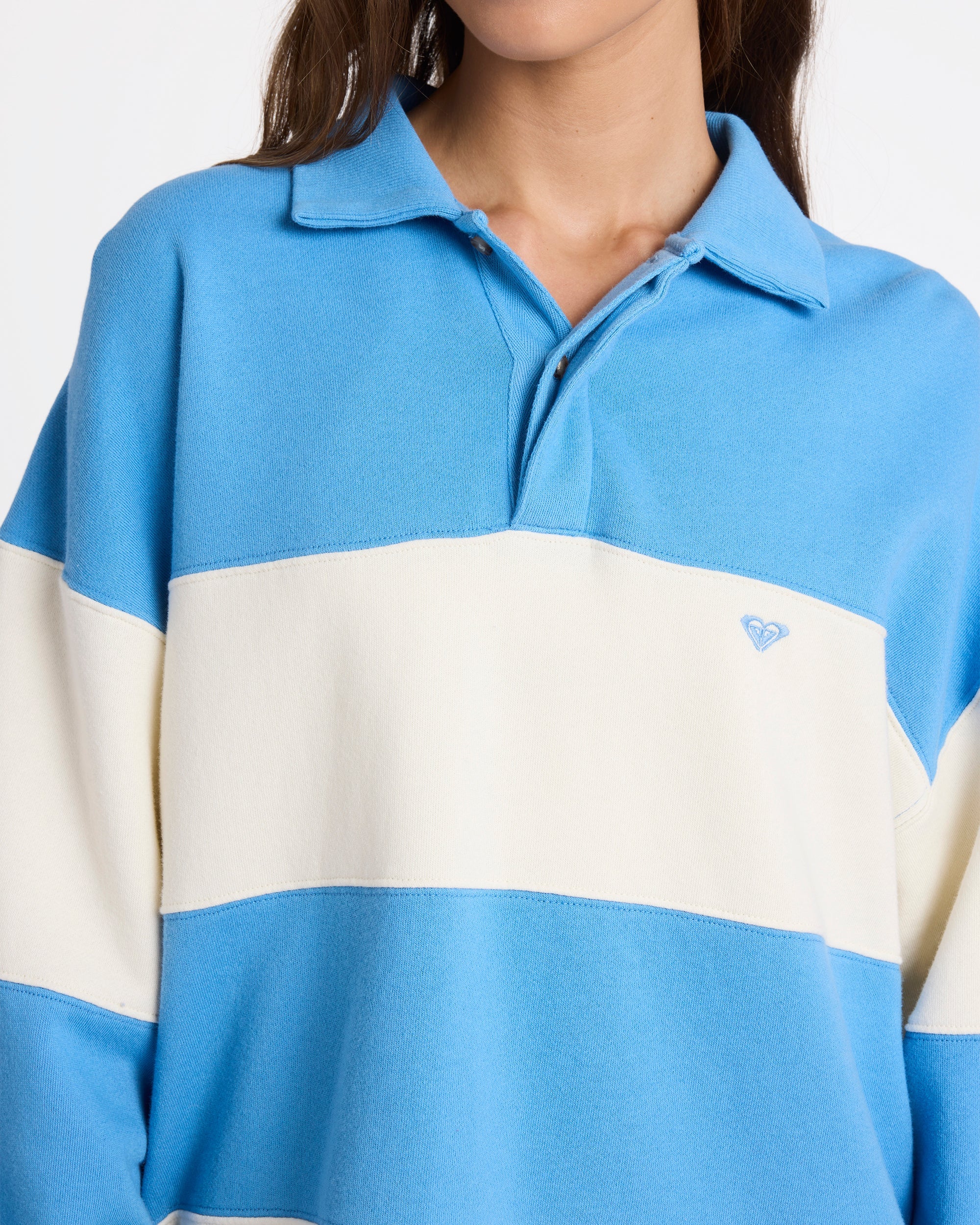 Womens Cross Over Fleece Jumper