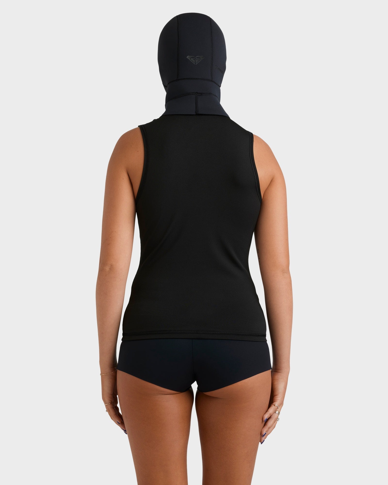 Womens 2mm Swell Natural Hooded Vest Wetsuit