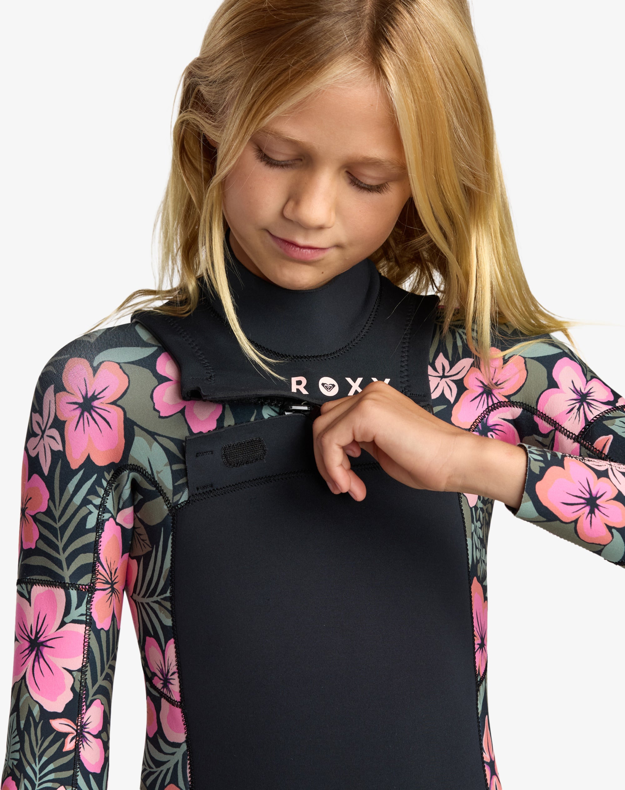 Girls 2-16 3/2mm Swell Natural Backzip Wetsuit