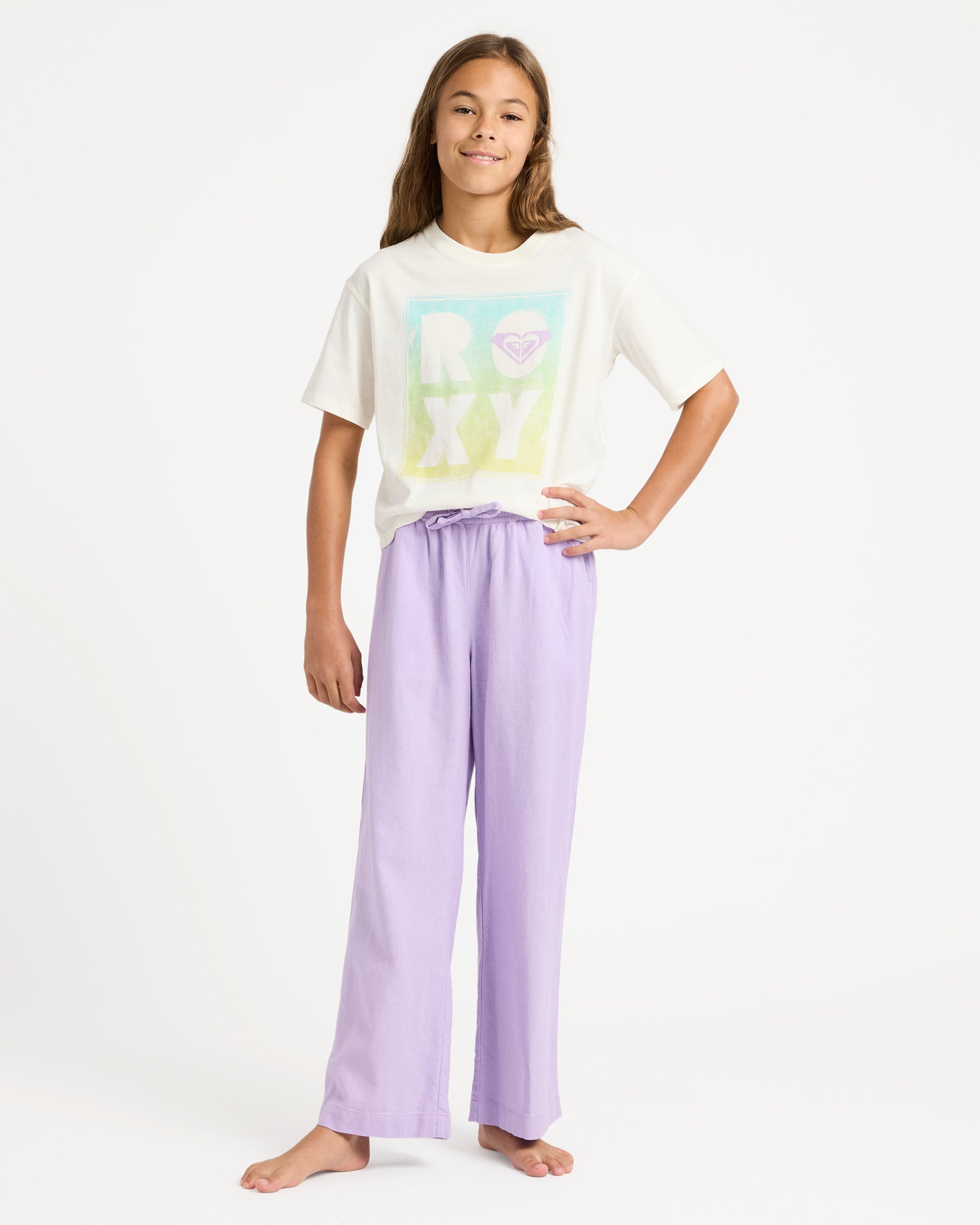 Girls 4-16 Lekeito Break Linen Pants