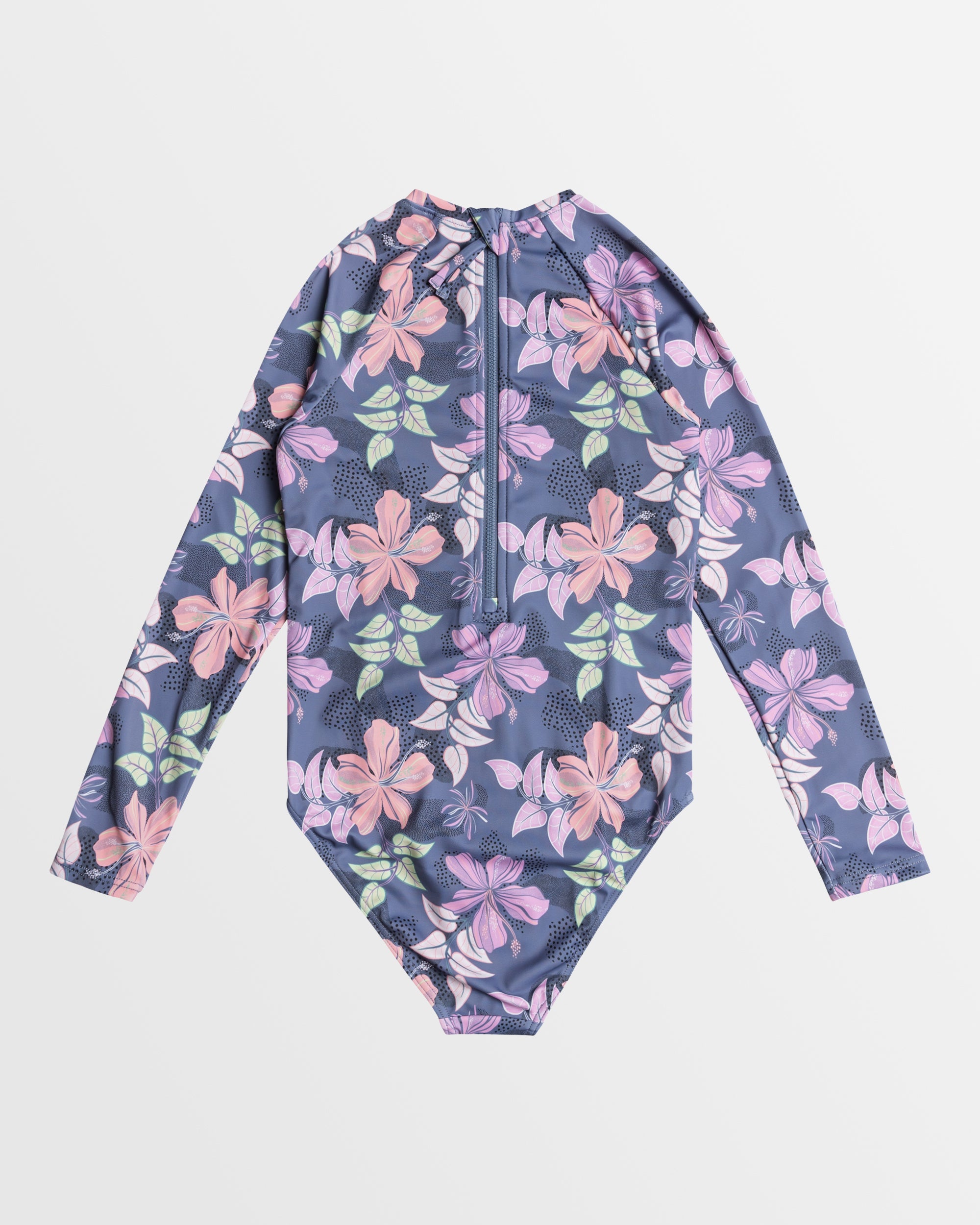 Girls 8-16 Hidden Garden Long Sleeve One Piece Rash Vest