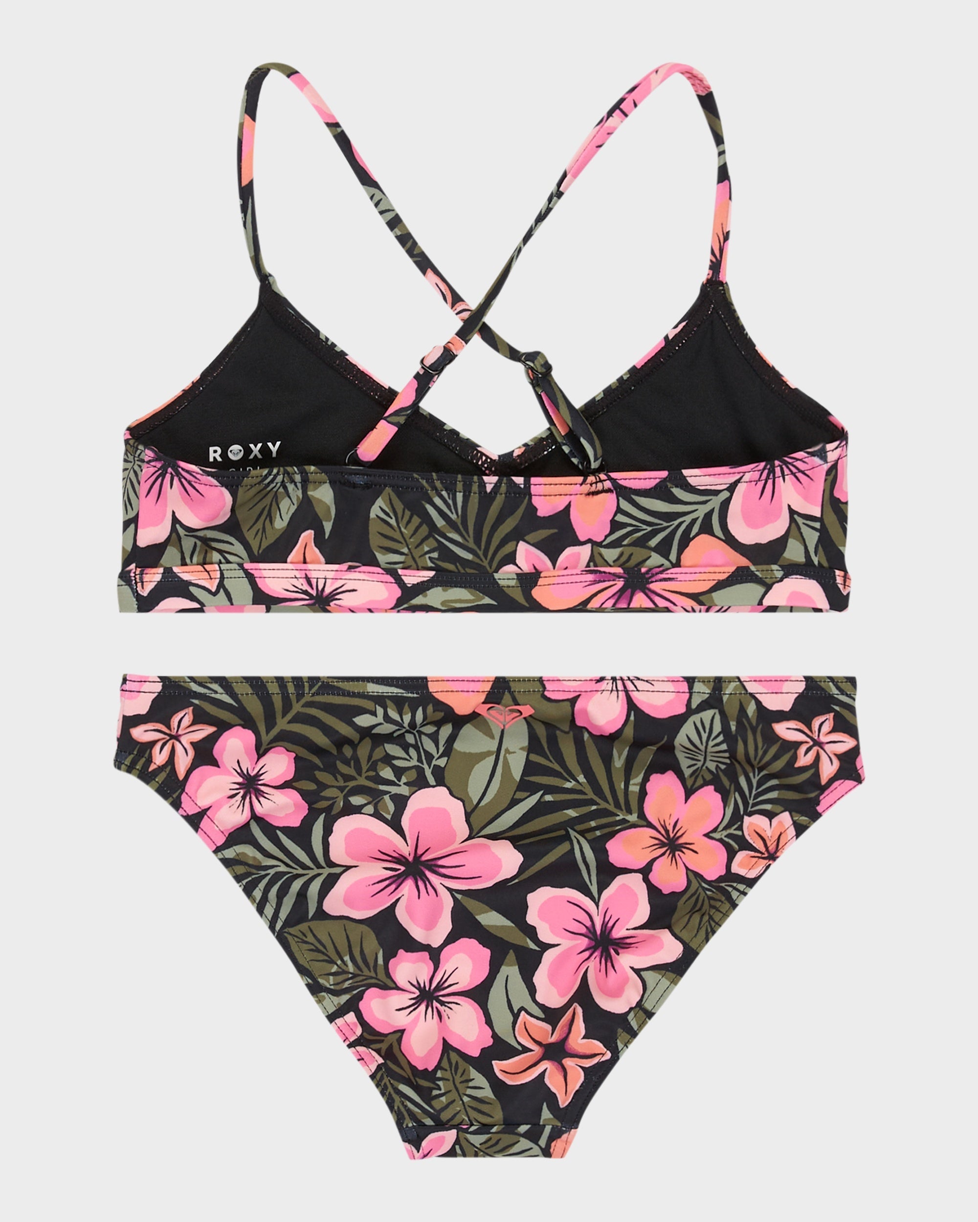 Girls 7-16 Active Floral Swim Set