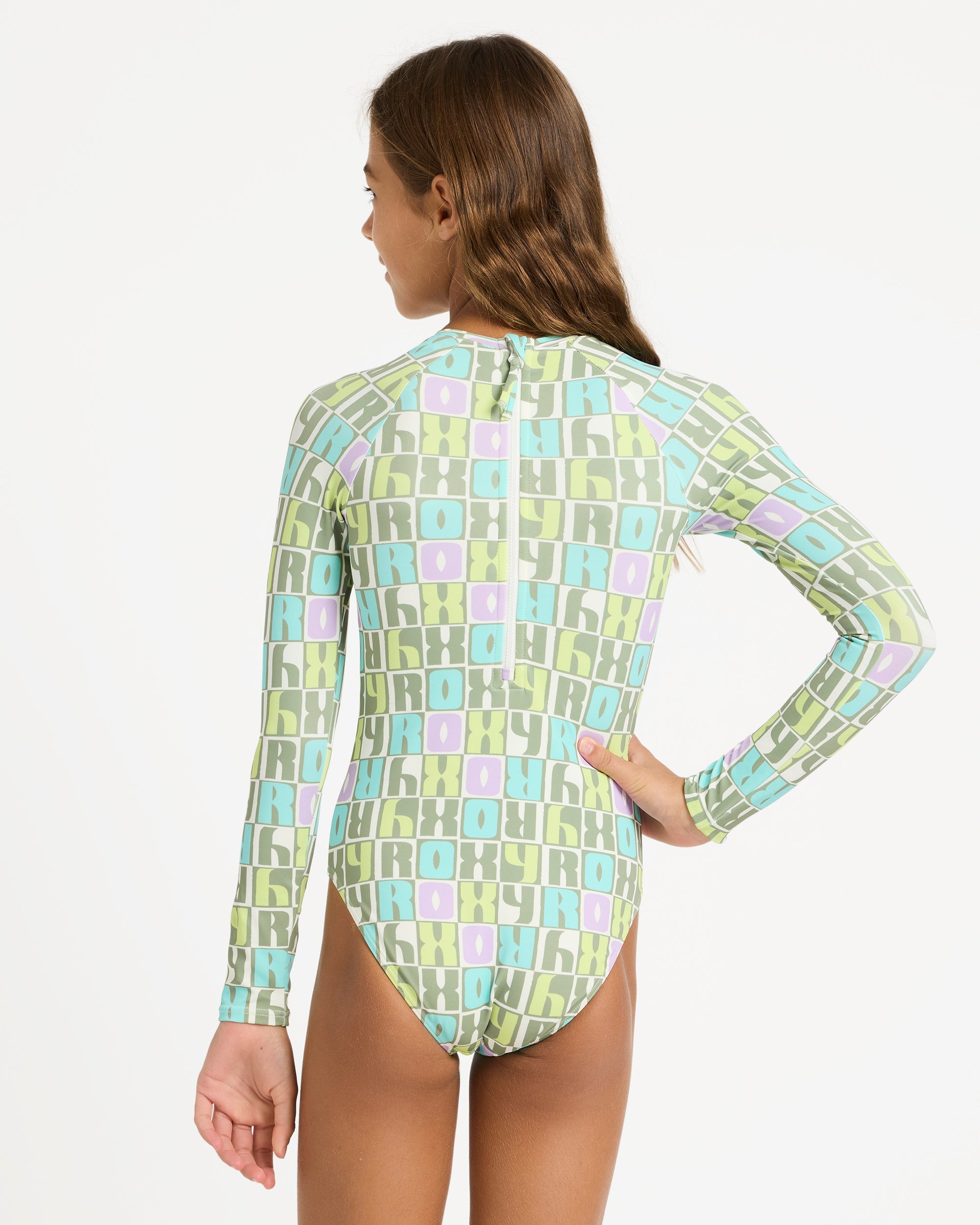 Girls 6-16 Letter Up Rash Vest