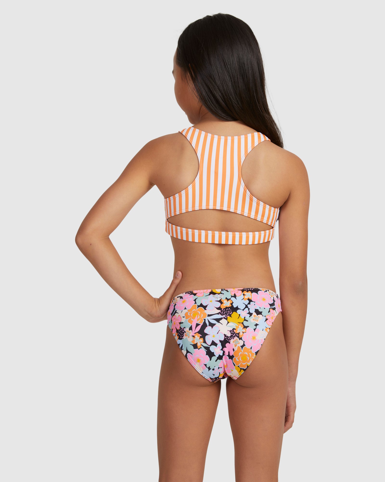 Girls 6-16 Above The Limits Crop Top Set Bikini