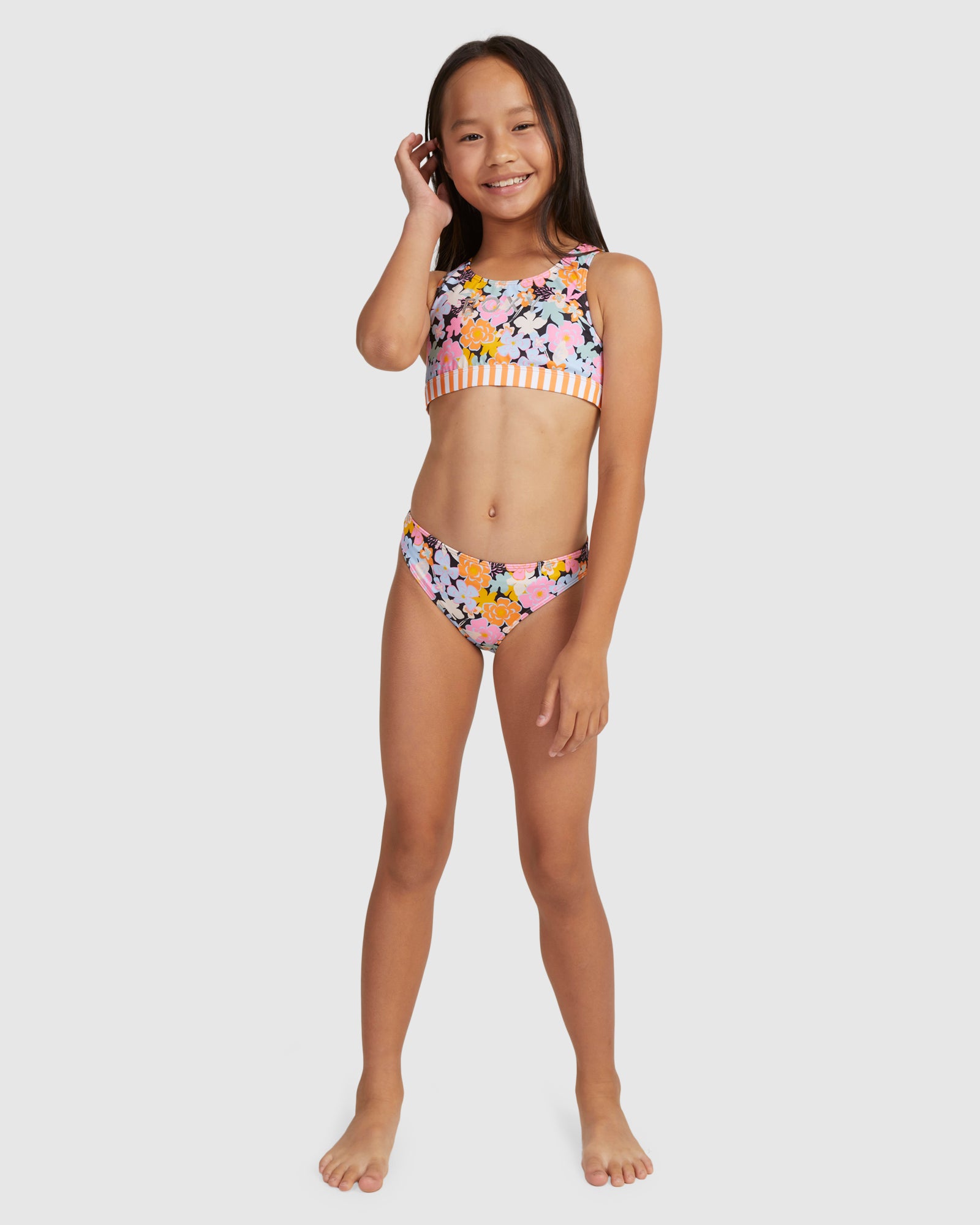 Girls 6-16 Above The Limits Crop Top Set Bikini