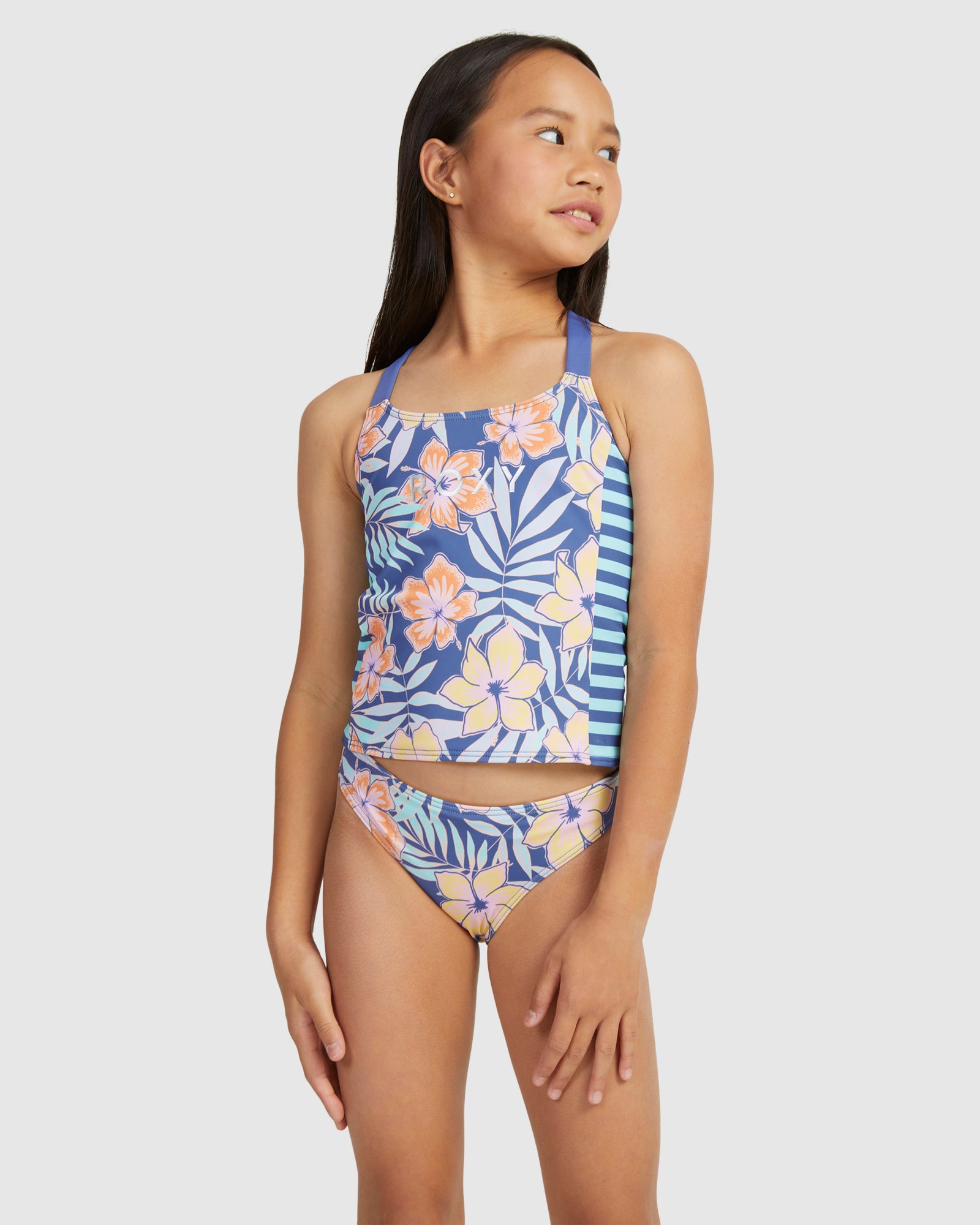 Girls 6-16 Funky Palm Tankini Bikini – Roxy