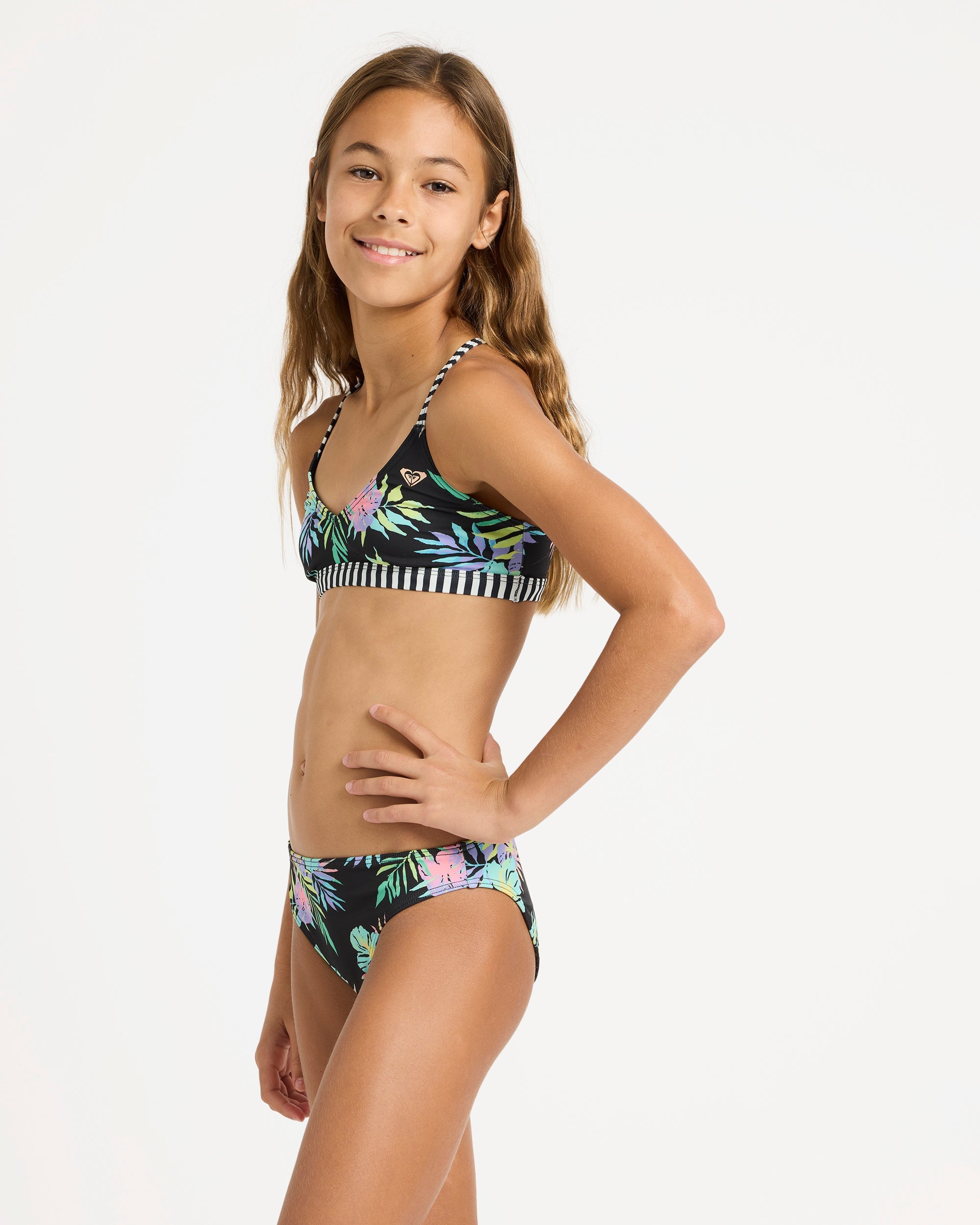Girls 6-16 Roxy Active Athletic Tri Set Two Piece