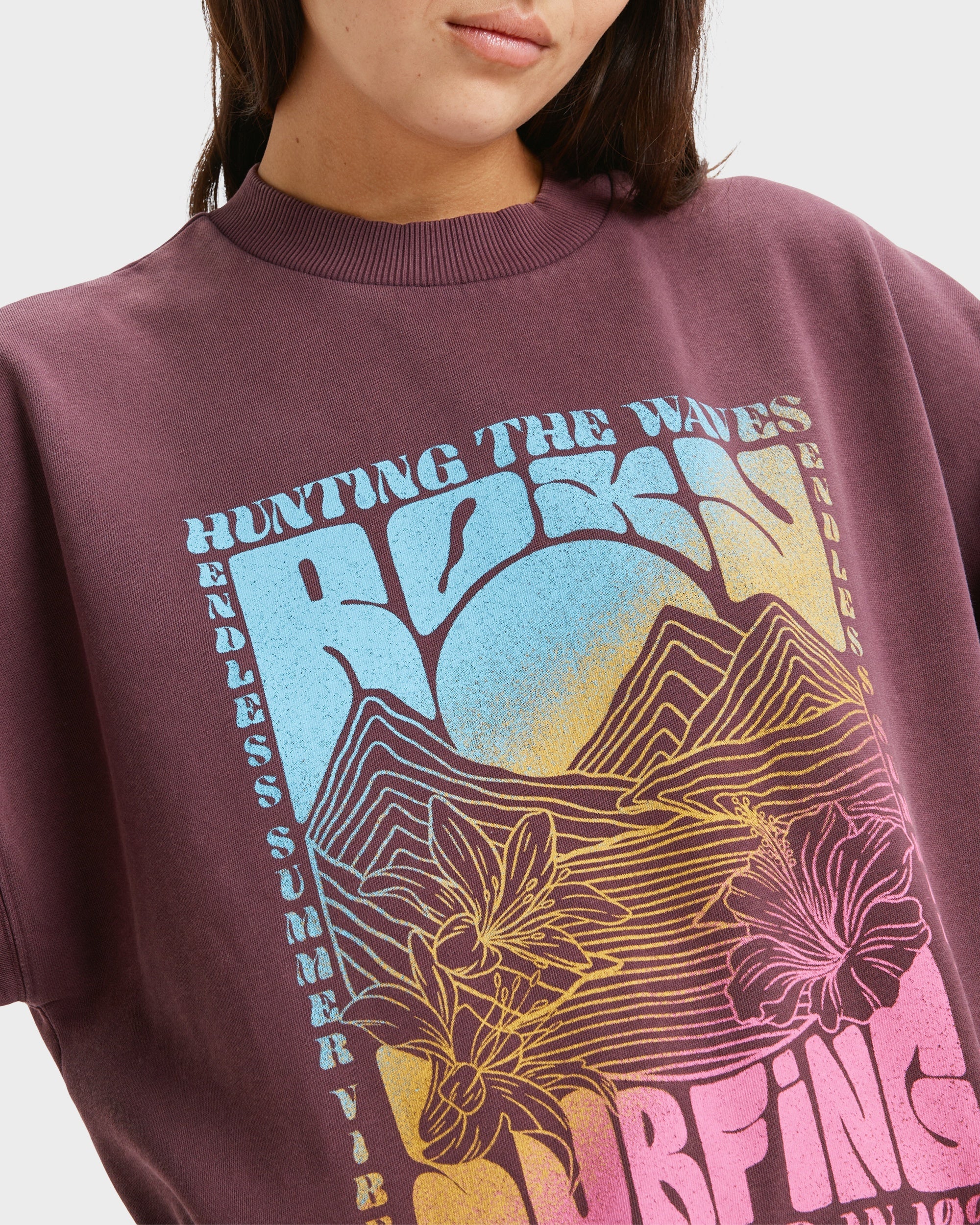 Womens Lineup Oversized Crew Neck