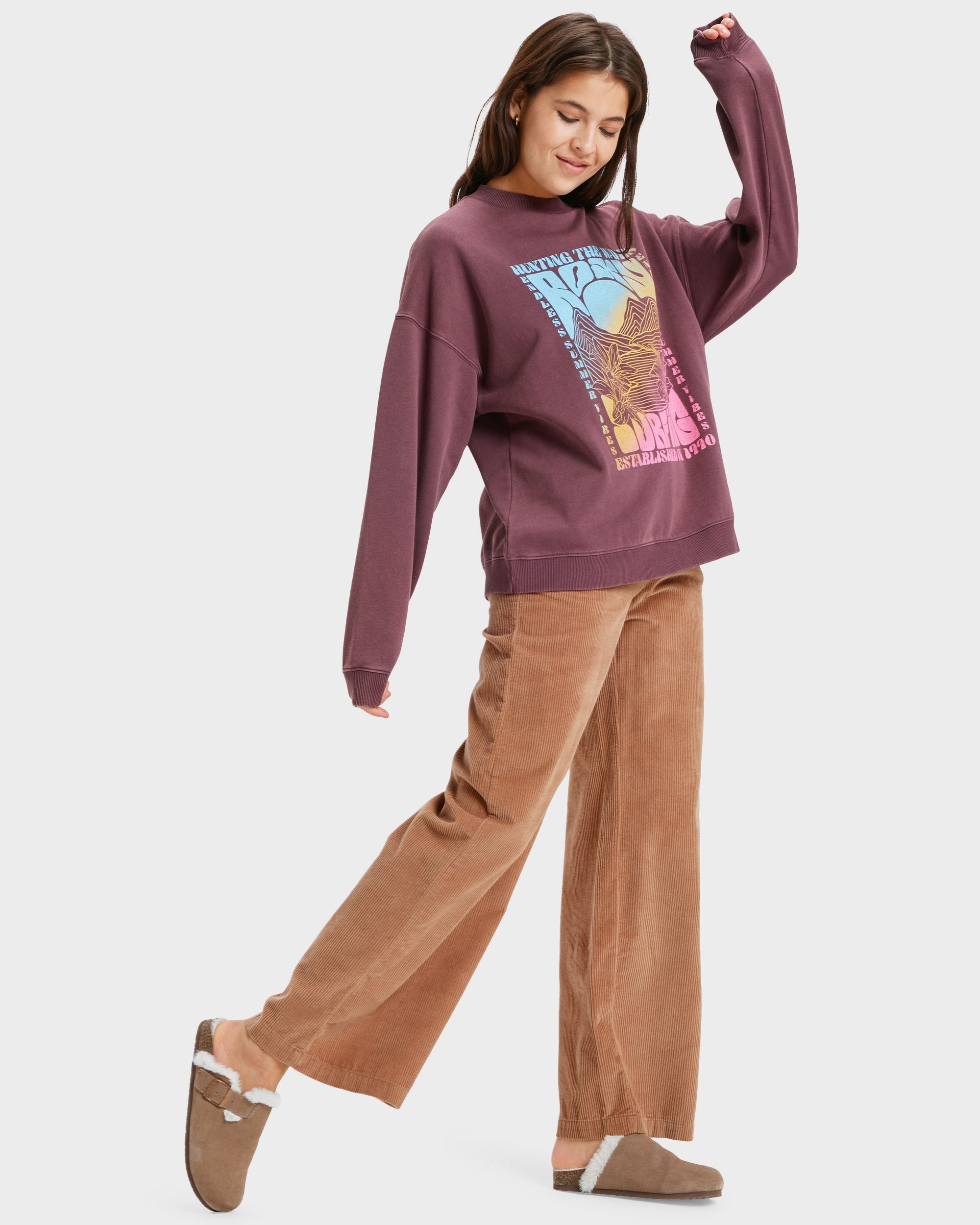 Womens Lineup Oversized Crew Neck