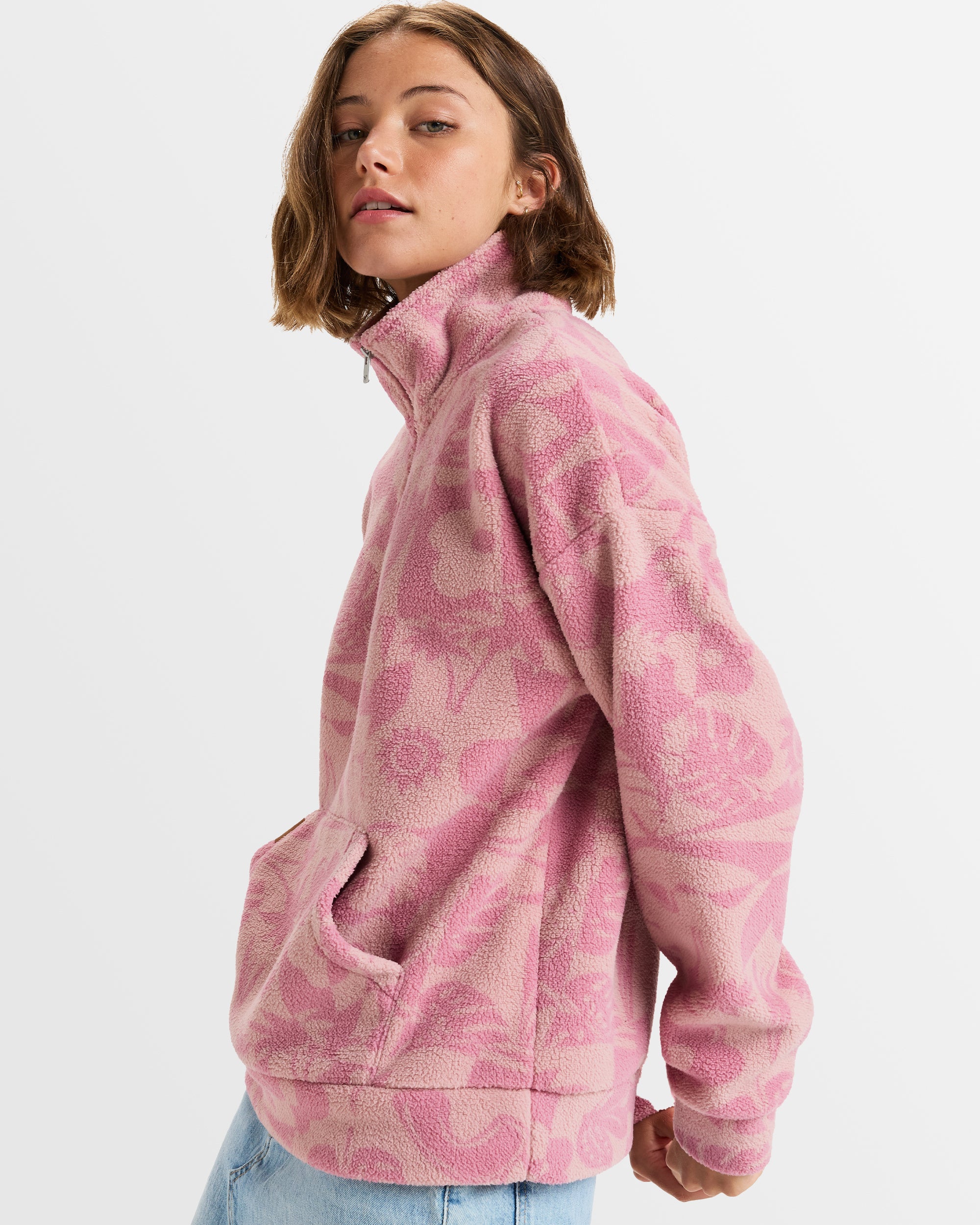 Womens Live Out Loud Half Zip Polar Pullover