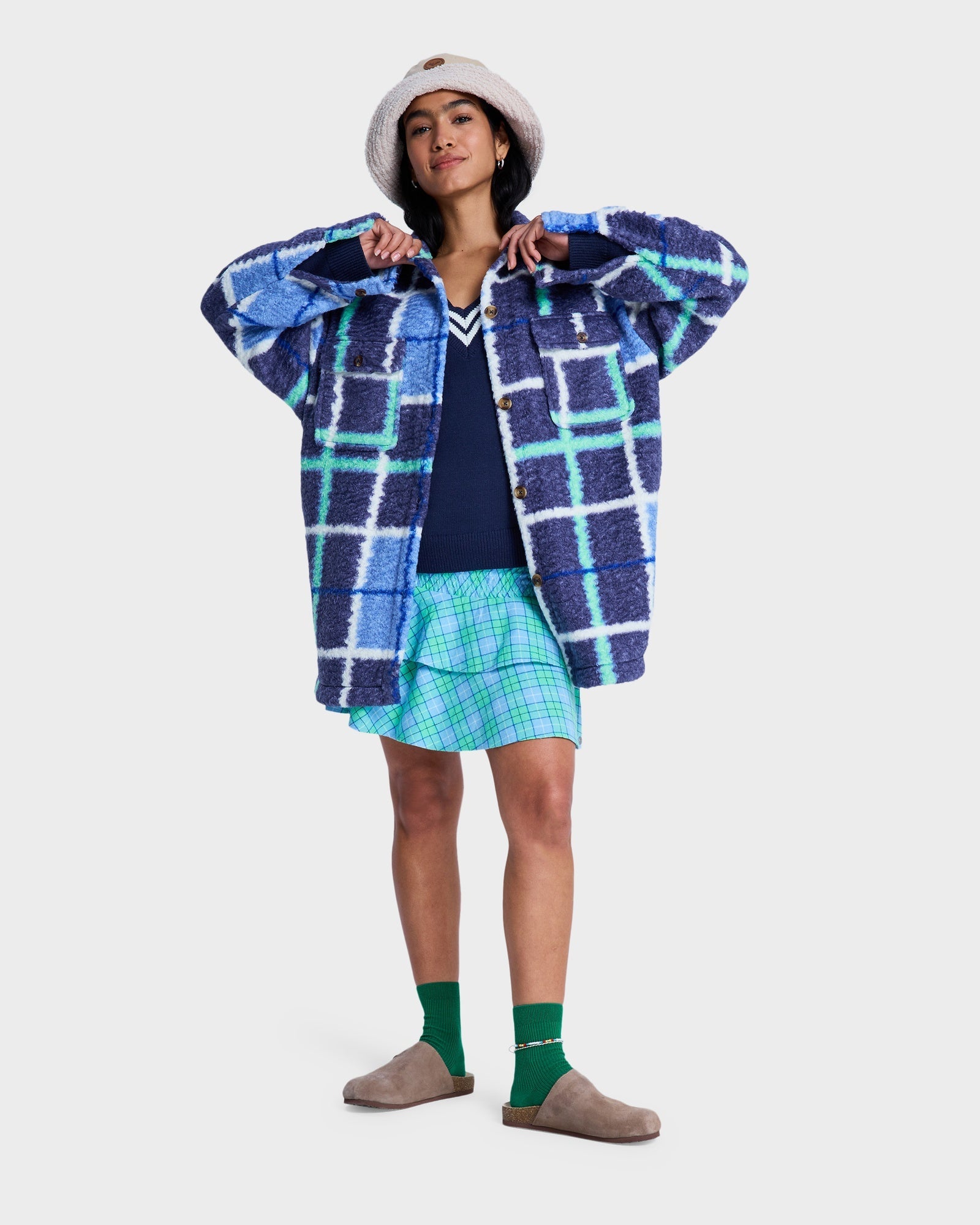 Womens Over And Above Shacket