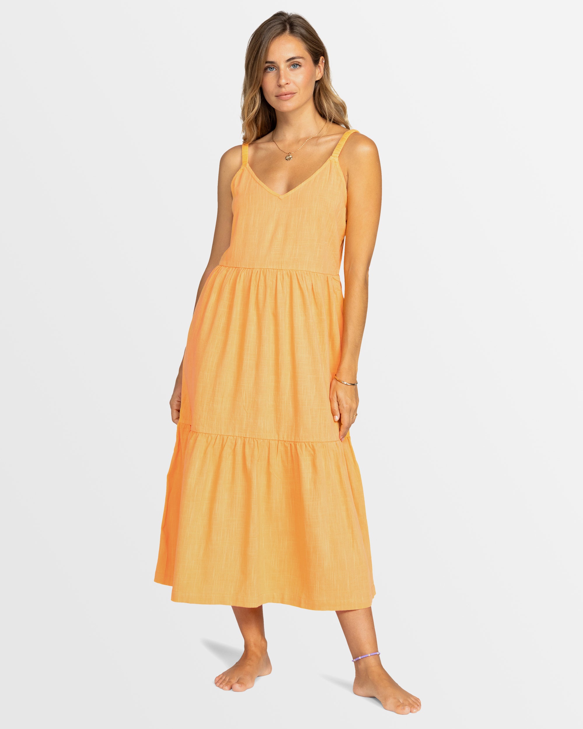 Womens Waiting Line Midi Dress Roxy Womens Waiting Line Midi Dress Roxy