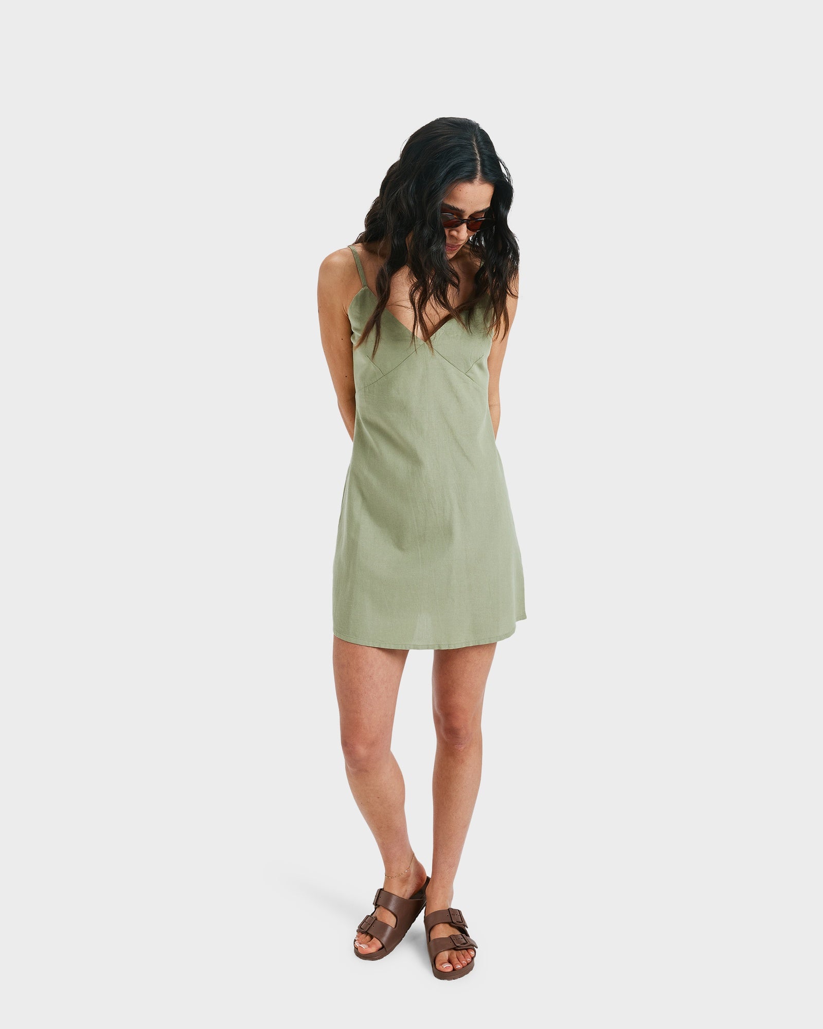 Womens Santorini Slip Mini Dress