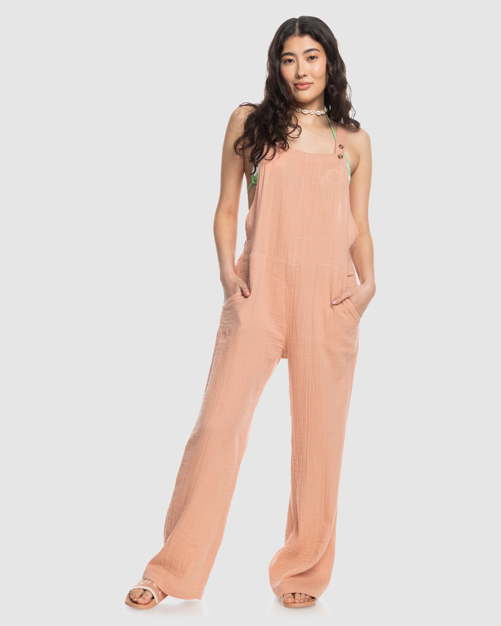 Womens Beachside Dreaming Strappy Jumpsuit