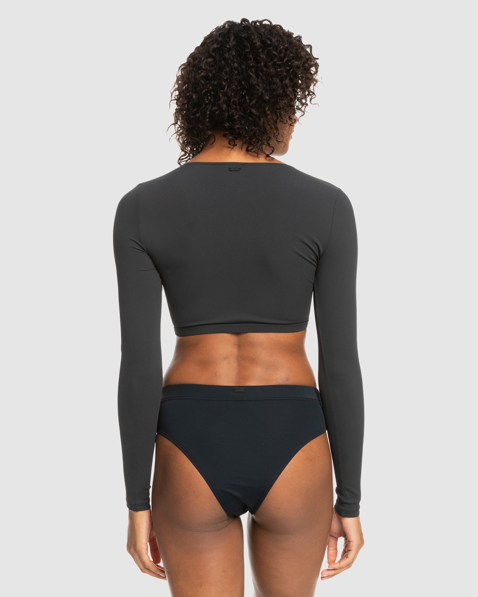 Womens Roxy Pro Nose Ride Crop Lycra Rashguard