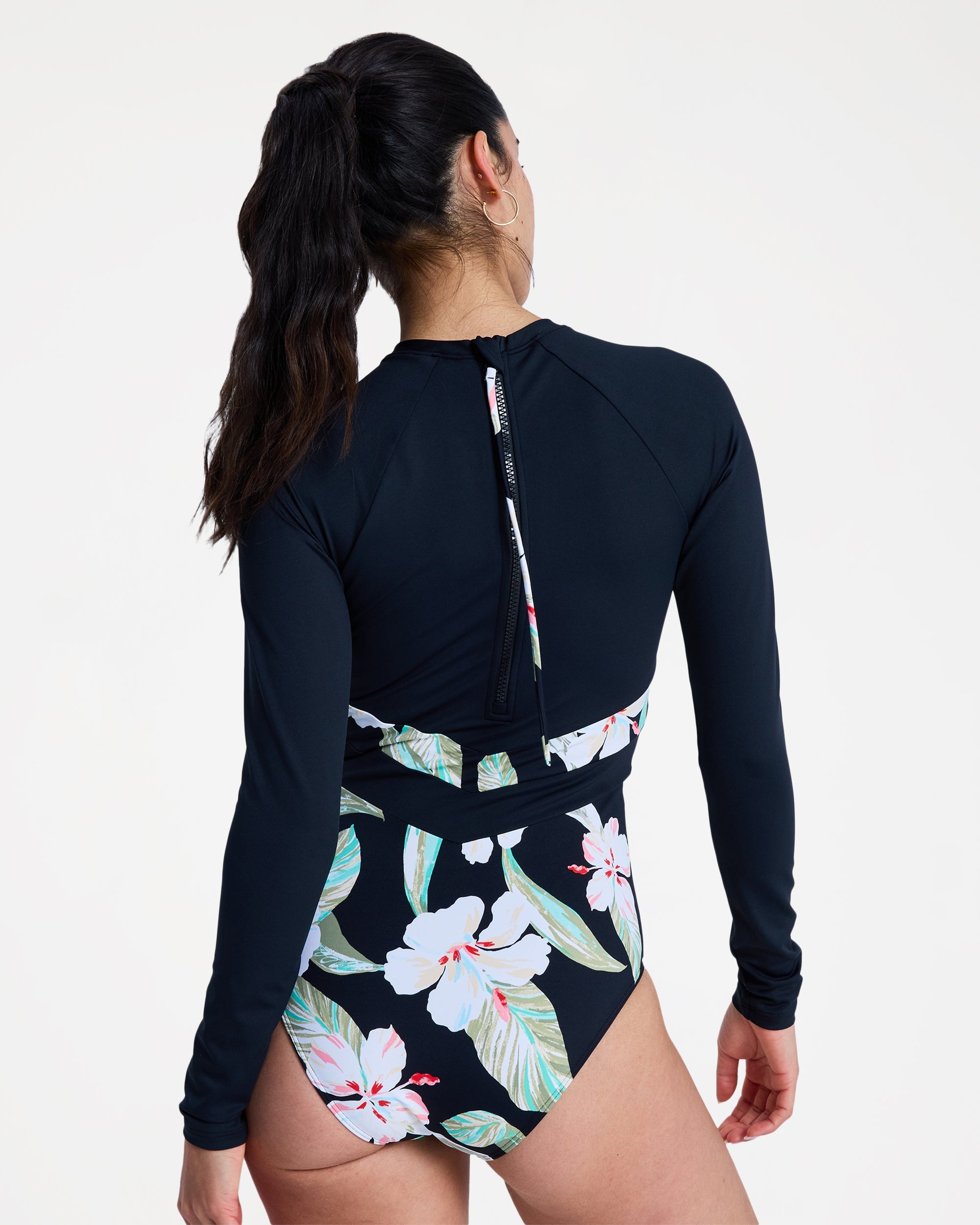 Womens The Rider Zipped Long Sleeve One Piece Rash Vest