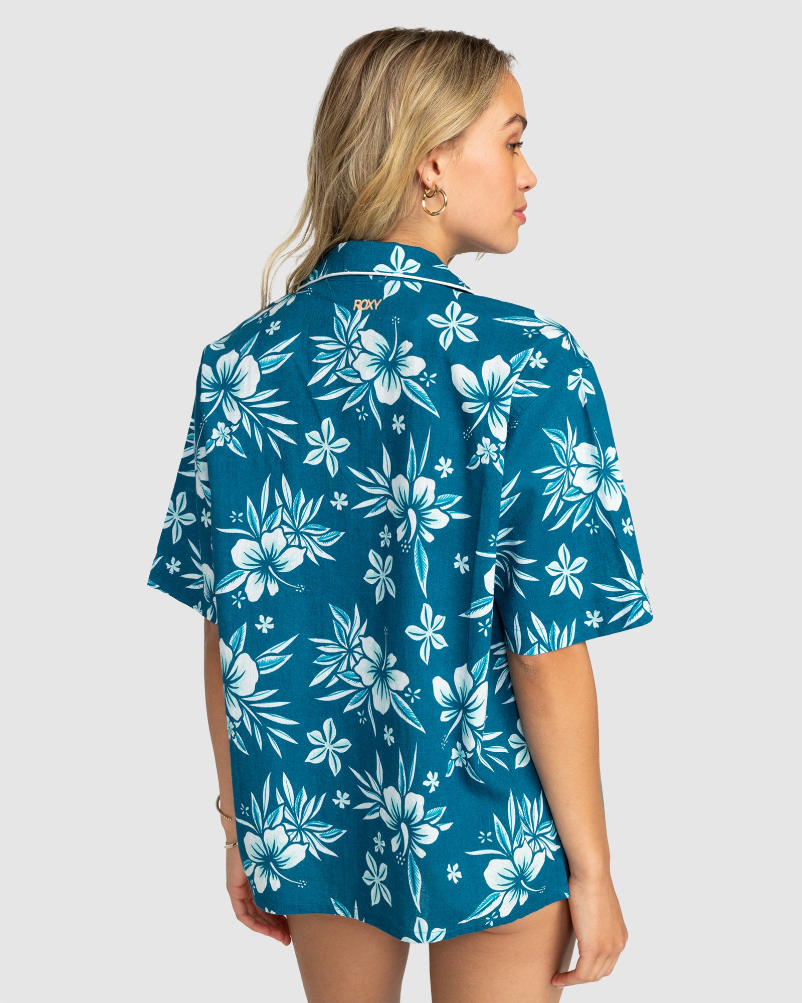 Womens Roxy Life Button Up Mai Tai Shirt