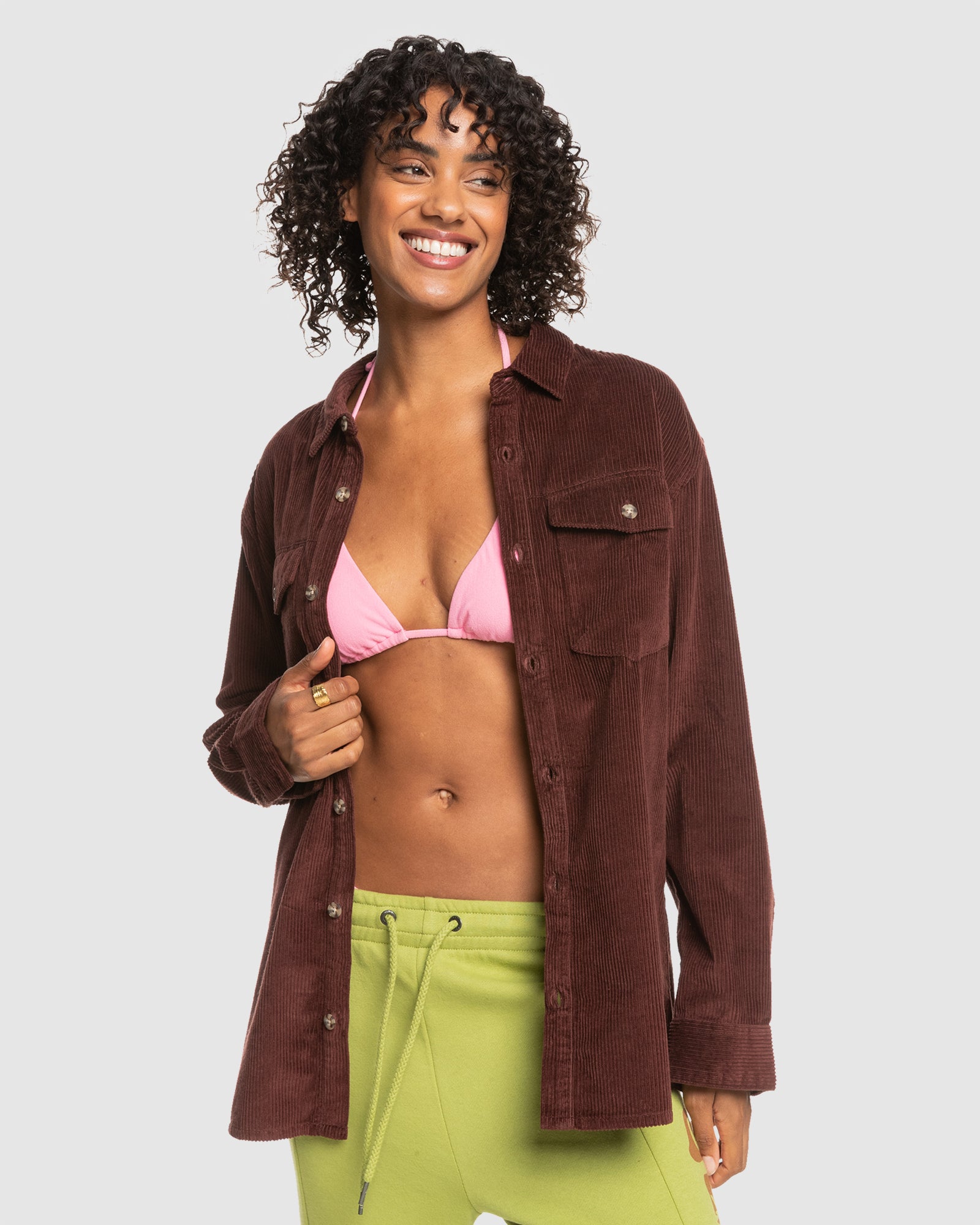 Womens Let It Go Cord Shirt