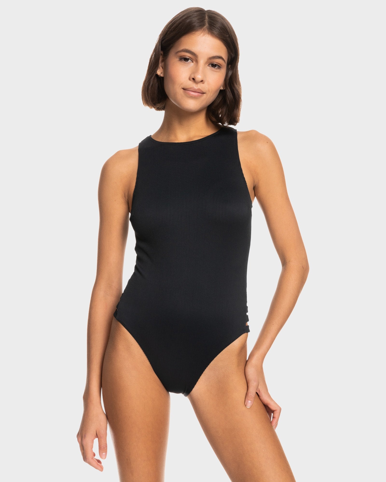 Womens Rib Roxy Love The Rocker One Piece Swimsuit