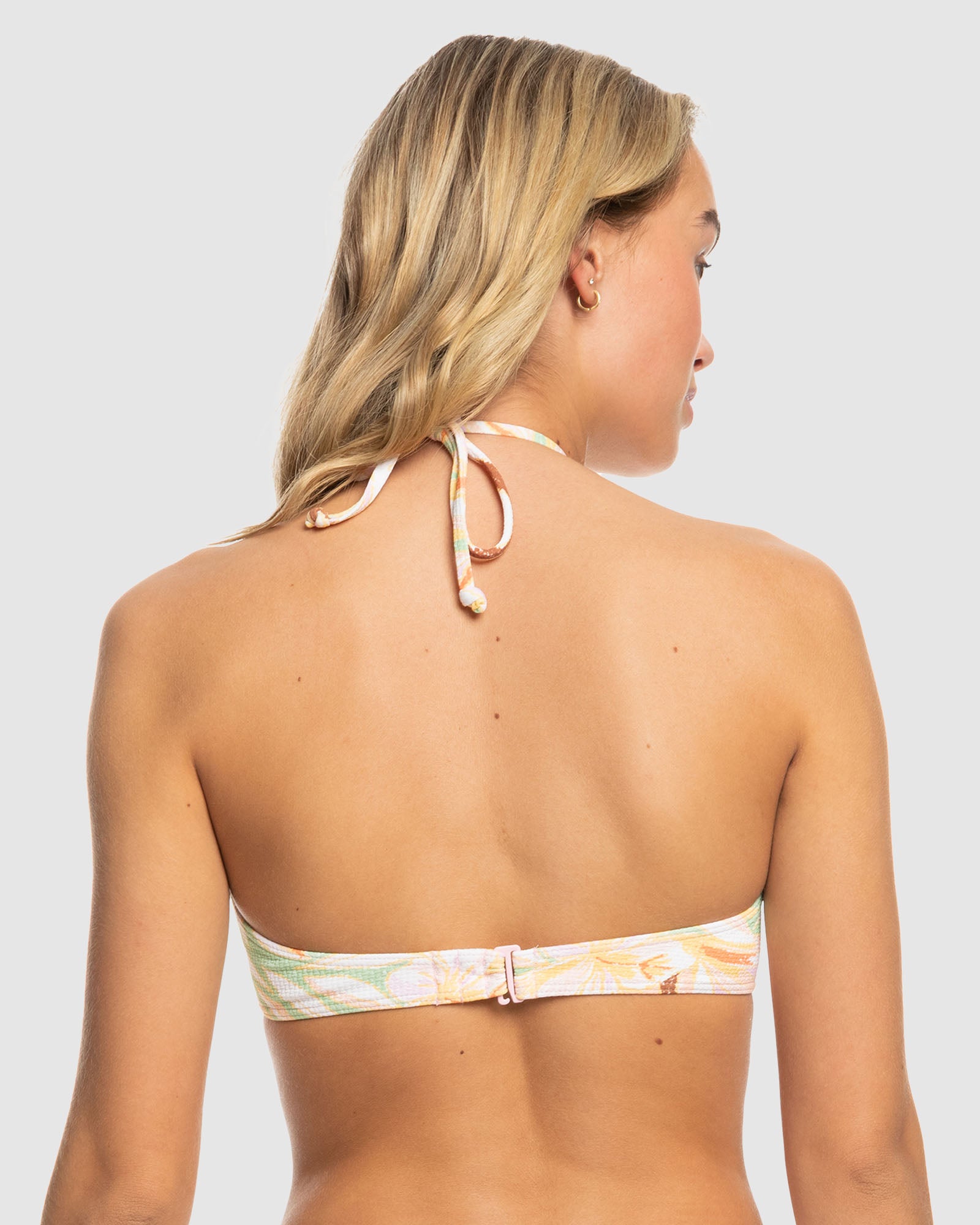 Womens Meadow Flowers Fashion Tri Bikini Top