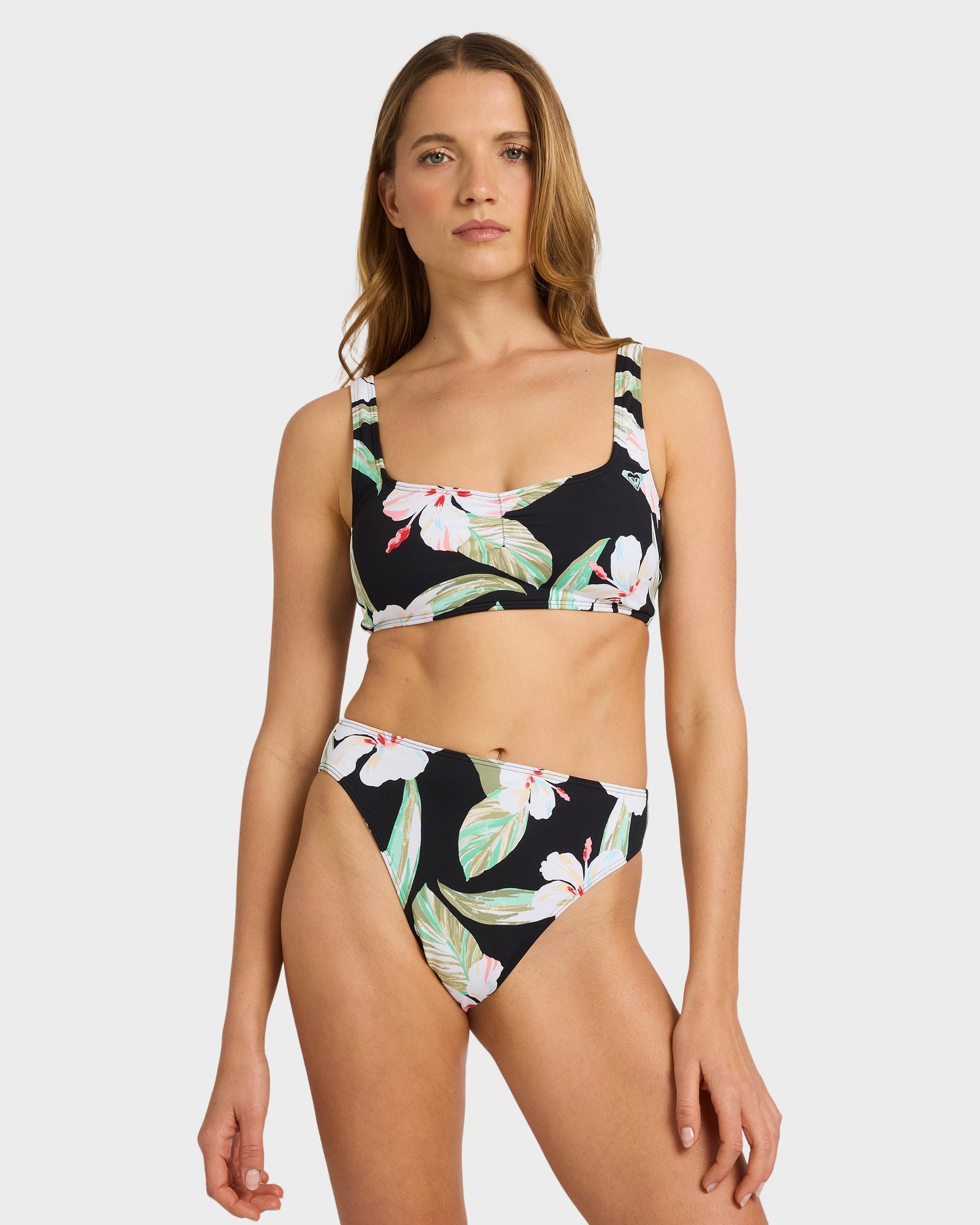 Womens Printed Essentials Bralette Bikini Top