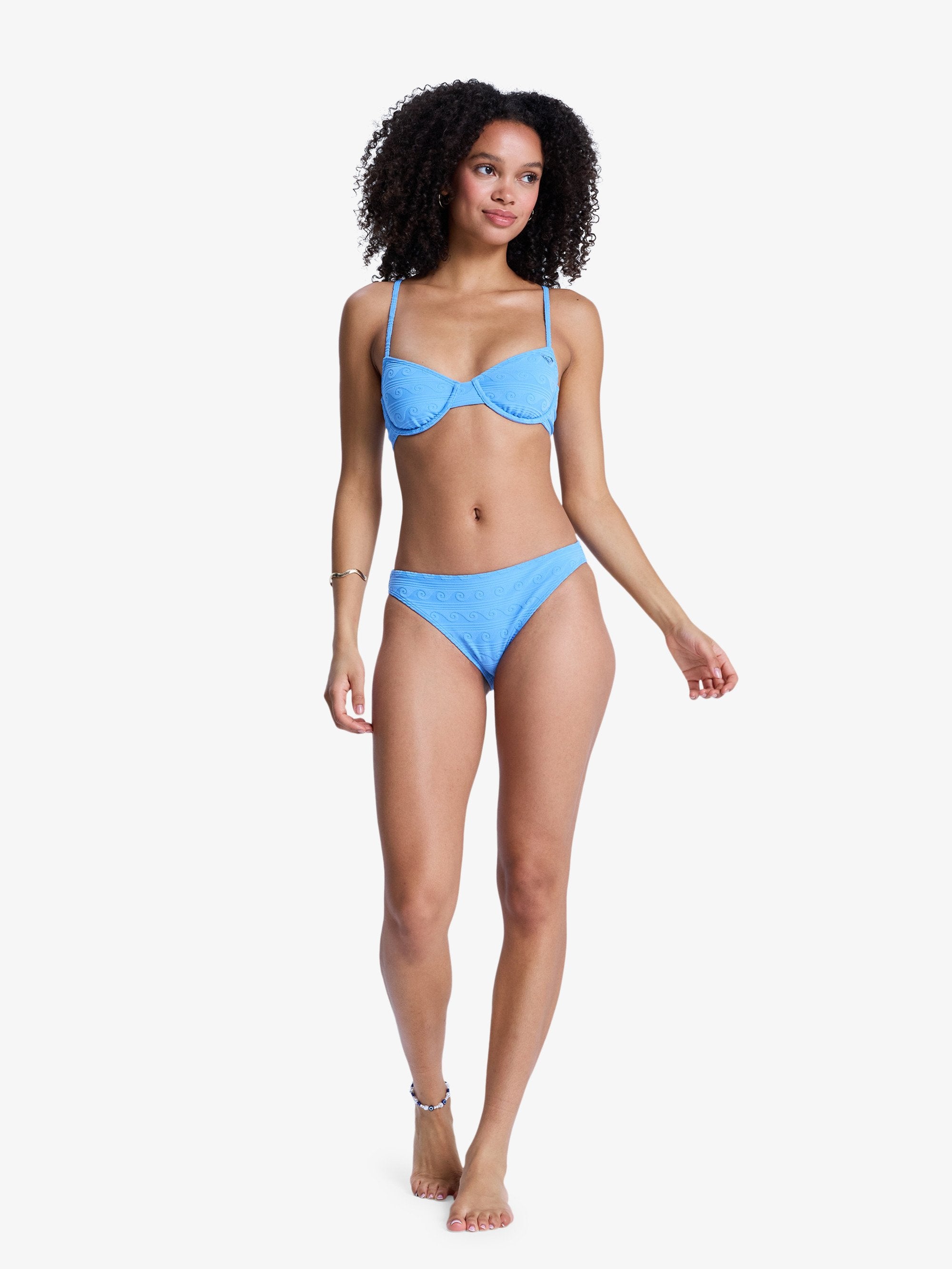 Womens Paradise Wave Underwire Bralette Bikini Top