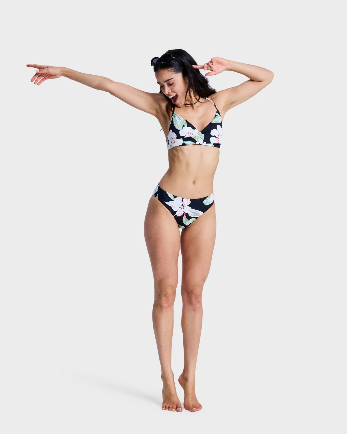 Womens Printed Essentials Hipster Bikini Bottom