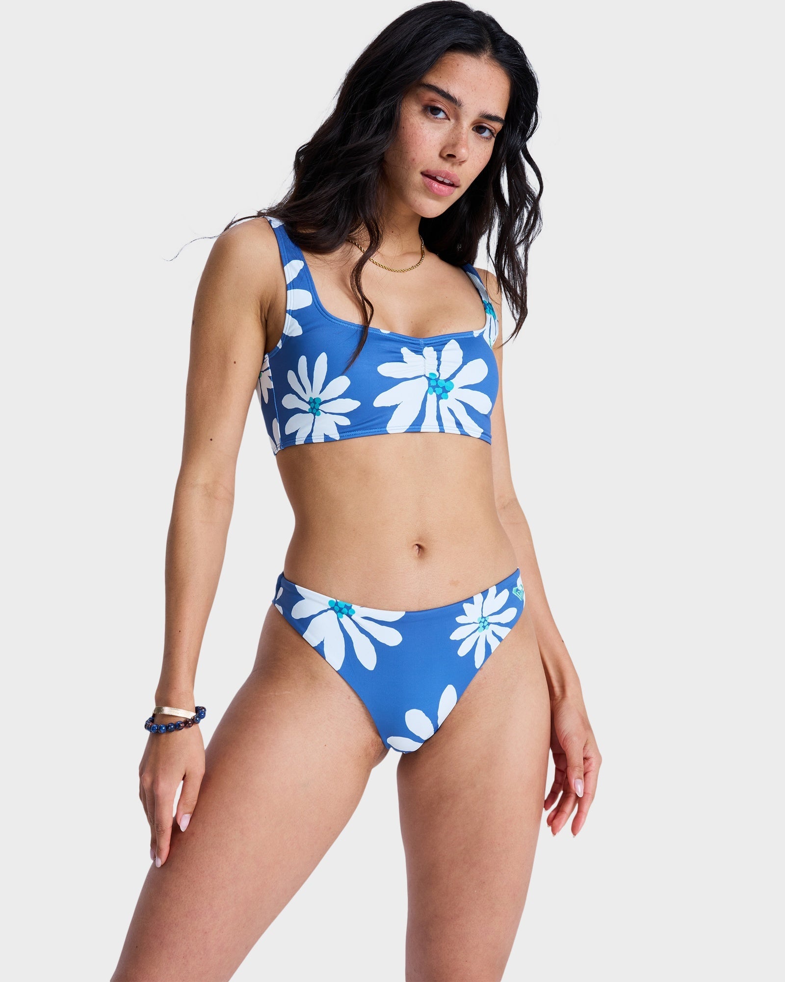 Womens Printed Essentials Cheeky Coverage Bikini Bottom