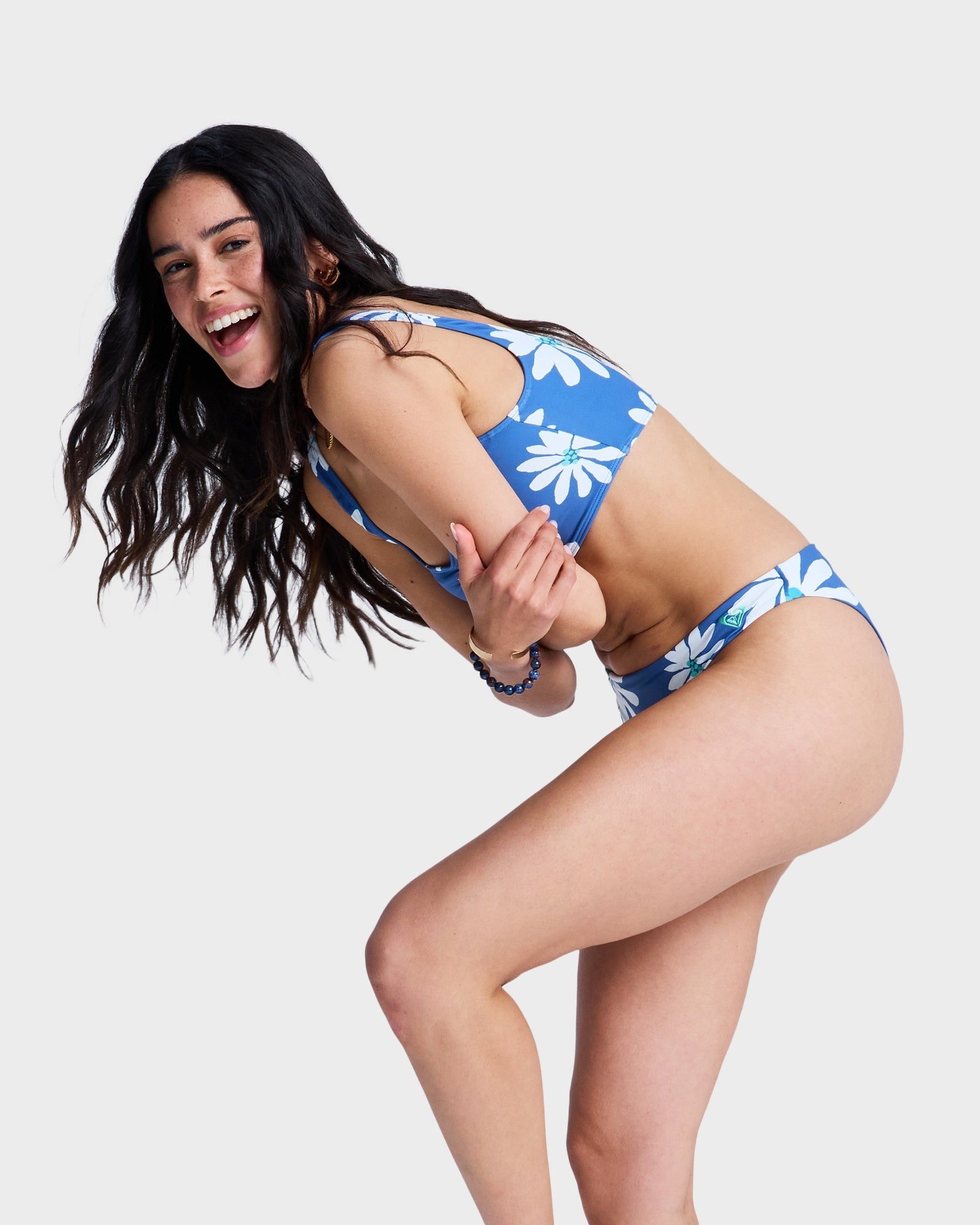 Womens Printed Essentials Cheeky Coverage Bikini Bottom