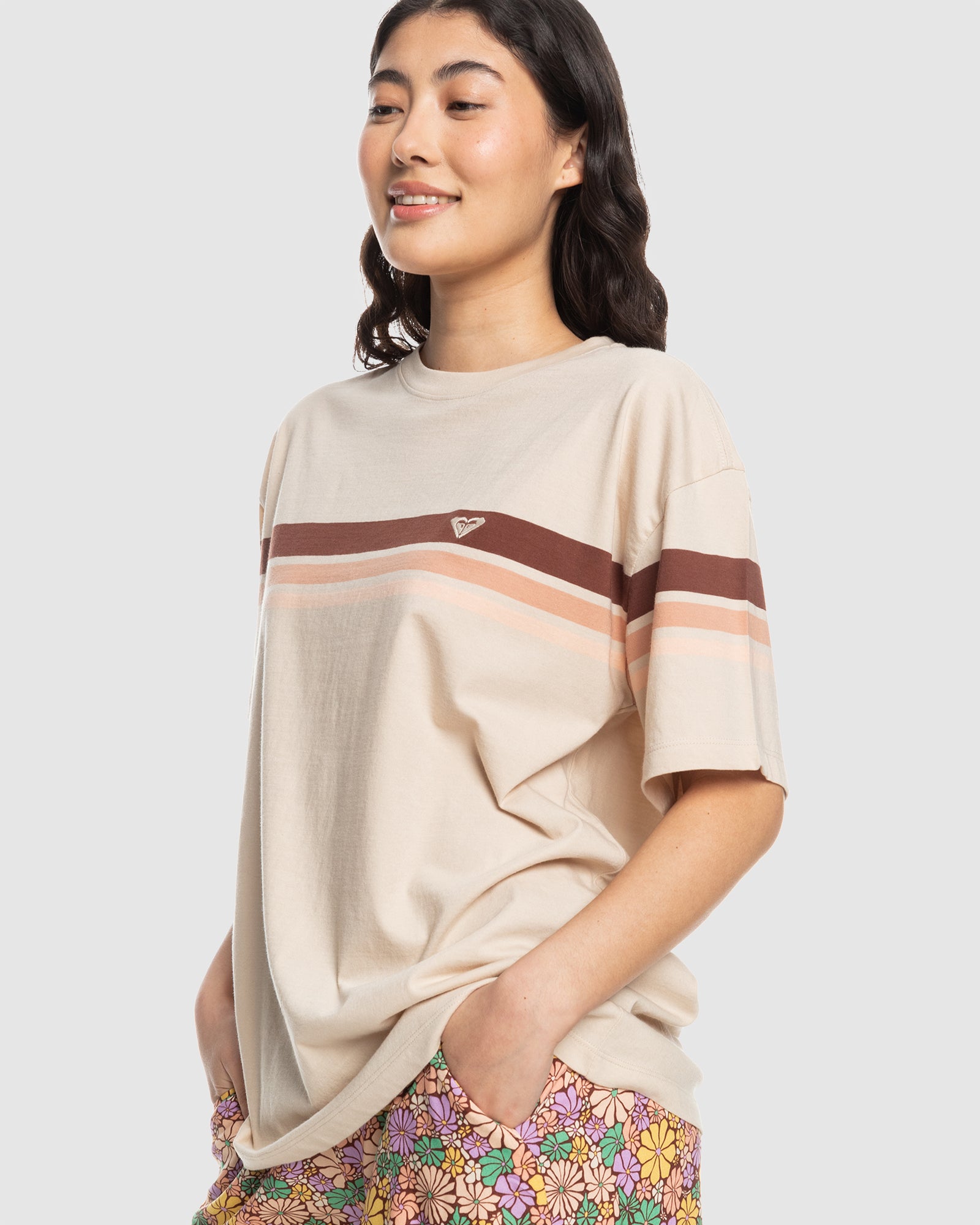 Womens The Colorful Beach Oversized T-Shirt