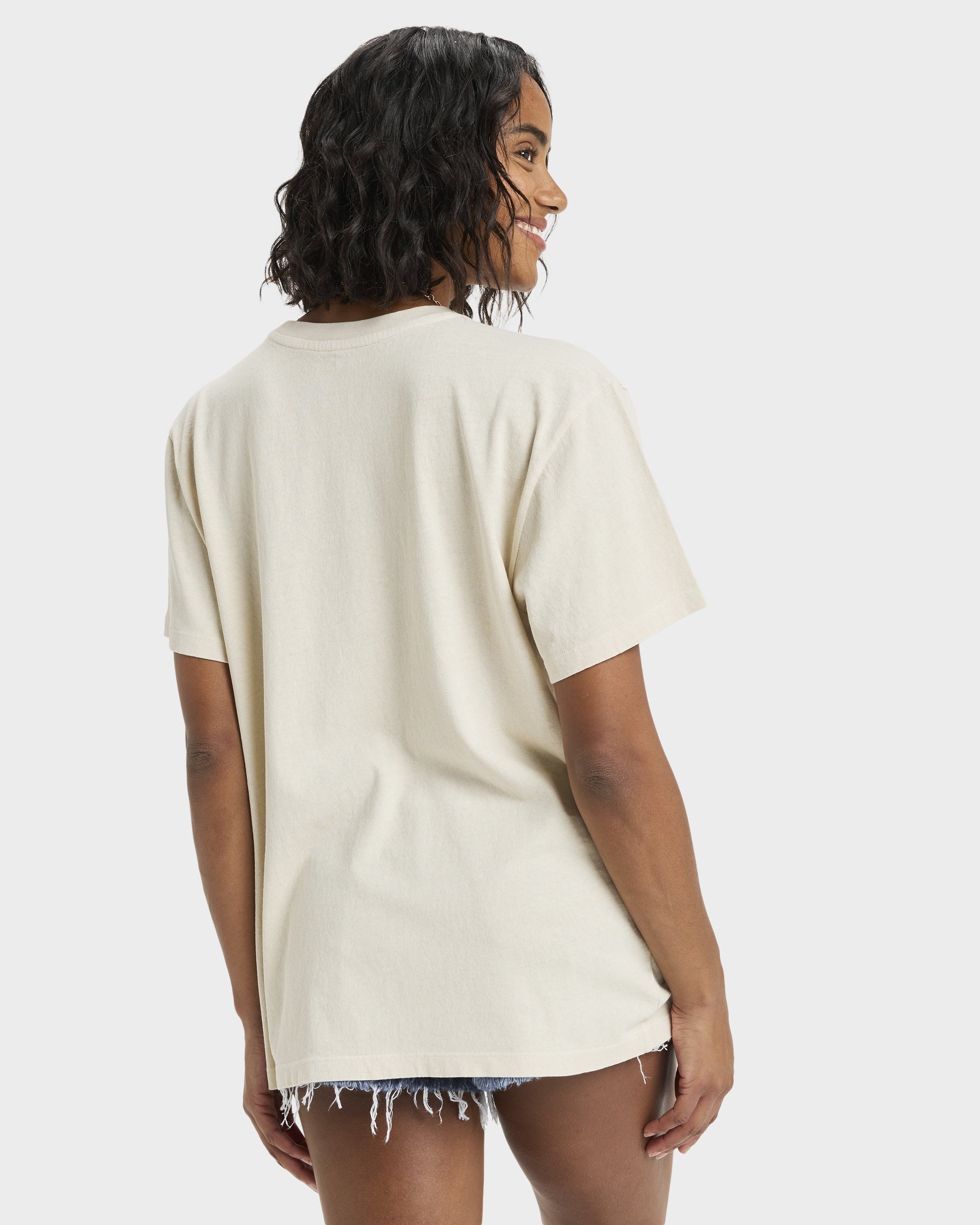 Womens Sunnyoversize Stone Wash T-Shirt