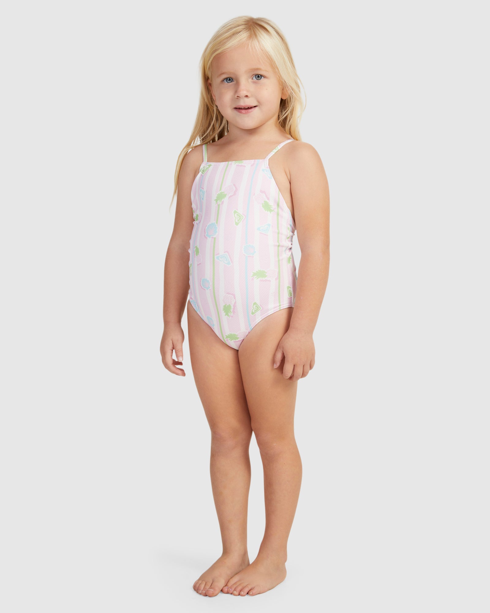 Girls 2-7 Pineapple Line One Piece One Piece Swim