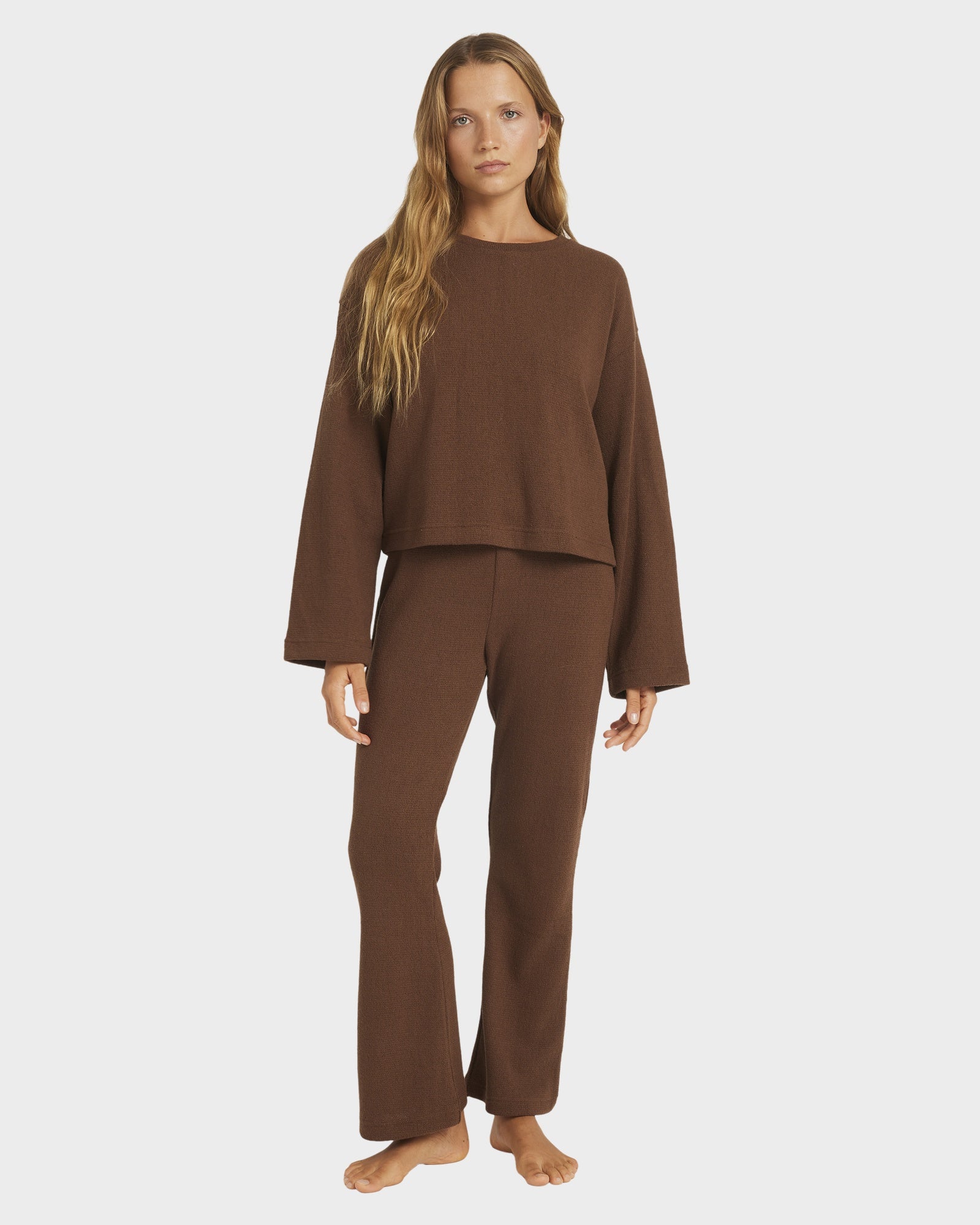 Womens Stay Cozy Long Sleeve Sweatshirt