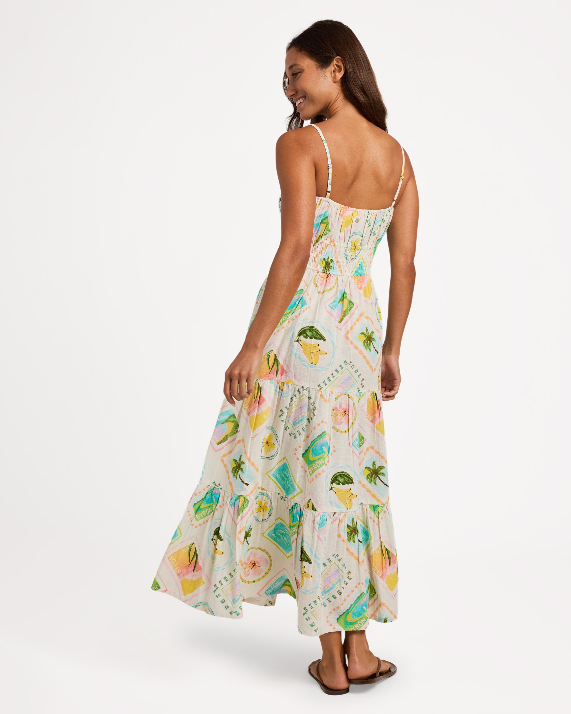 Womens Postcards Maxi Dress