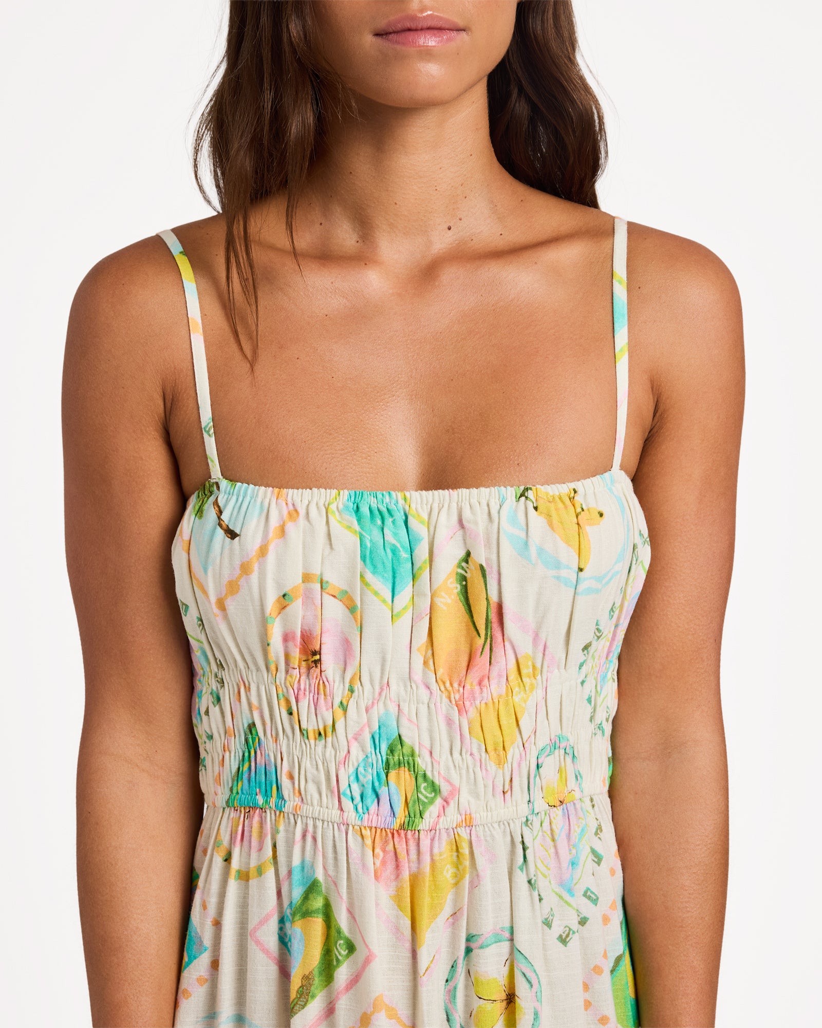 Womens Postcards Maxi Dress