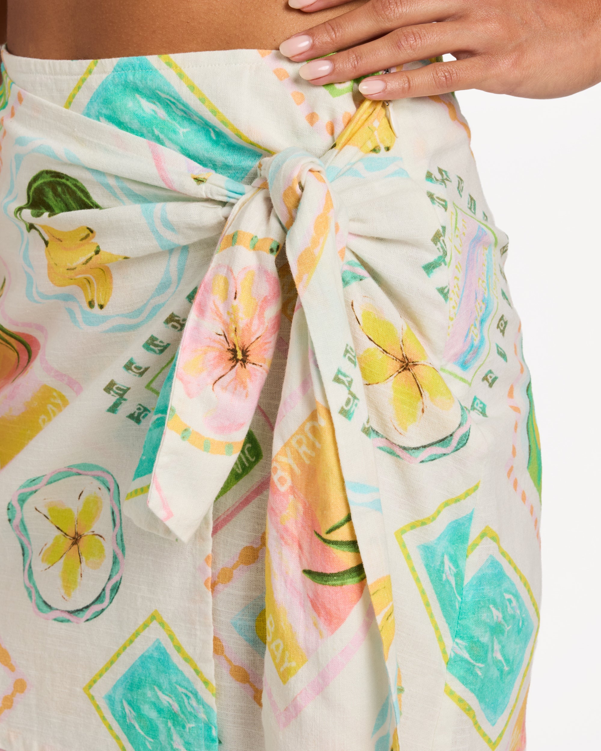 Womens Postcards Saron Mini Skirt