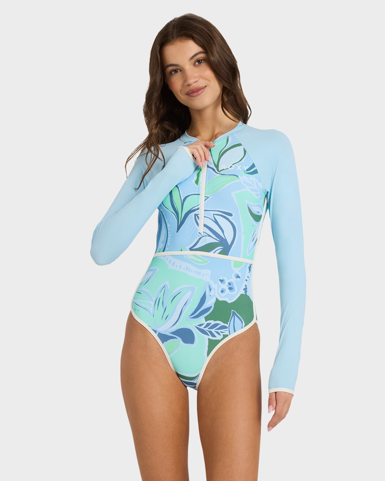 Womens Botanic Active Long Sleeve One Piece Rash Vest