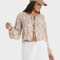 Womens Kerlina Tie Top Long Sleeve Shirt