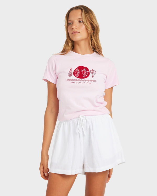 Womens Dreamer Elastic Waist Shorts