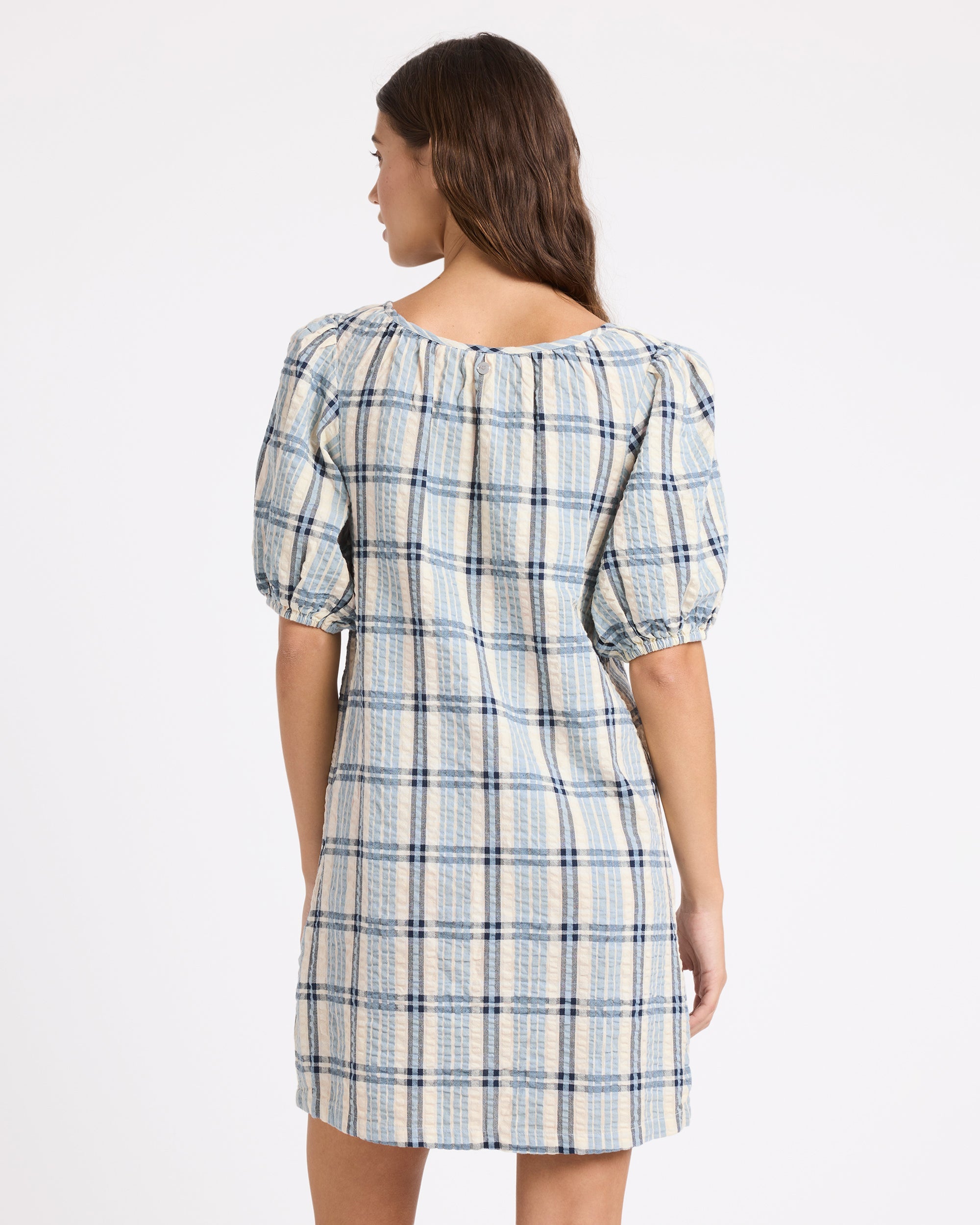 Womens Dyland Check Mini Dress