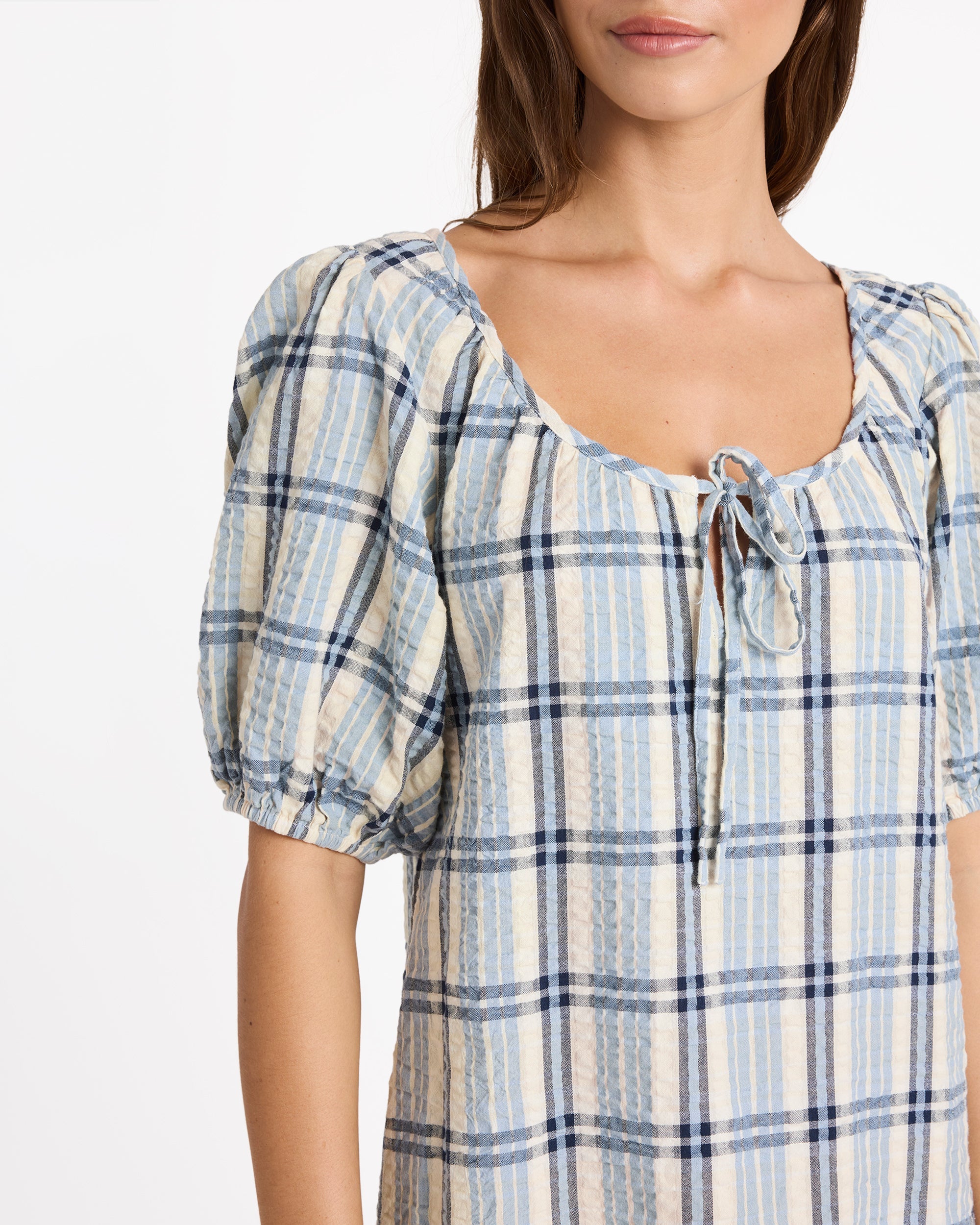 Womens Dyland Check Mini Dress