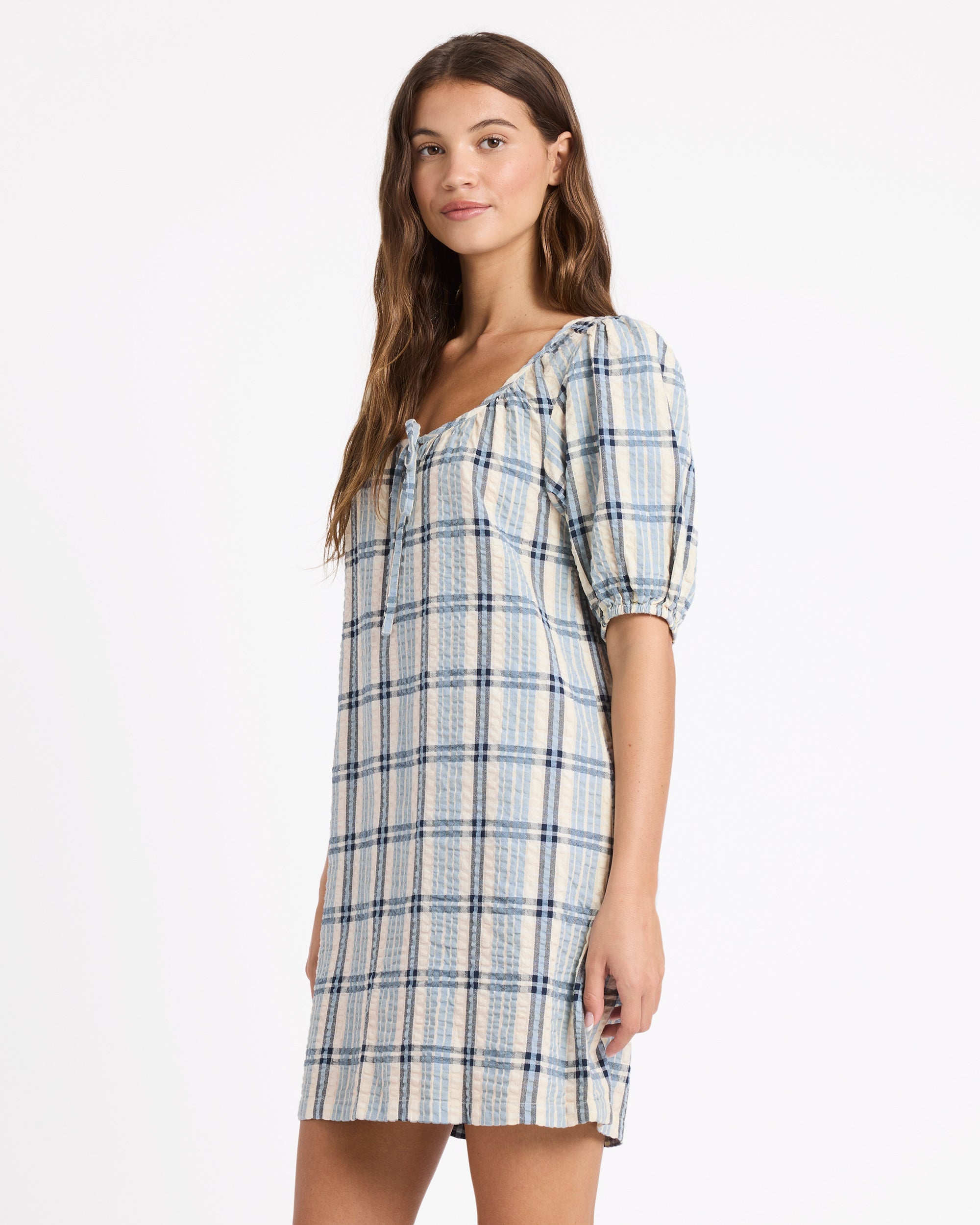 Womens Dyland Check Mini Dress