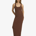 Womens Base Rib Maxi Dress